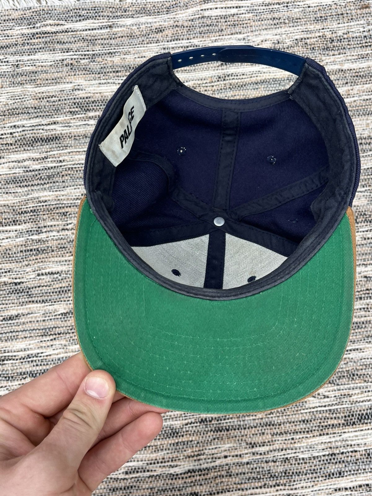 Palace Vintage Palace Skateboards Bunning Snapback Cap Navy/Tan Size ONE SIZE - 7 Thumbnail