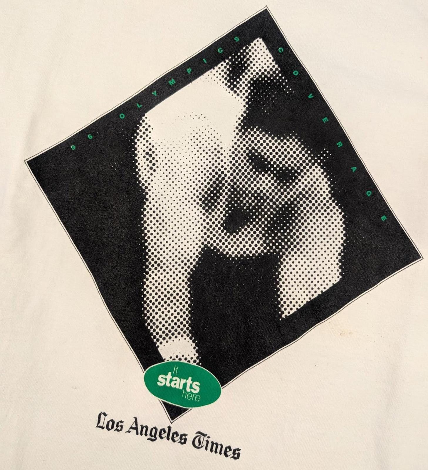 Fruit Of The Loom Vintage 1996 Olympics Los Angles Times Coverage T-shirt Size US L / EU 52-54 / 3 - 2 Thumbnail