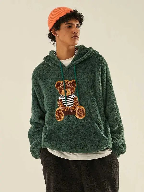 VIBE #20 Hoodie Fluffy Teddy Bear Sweetshirt Size US M / EU 48-50 / 2 - 6 Thumbnail