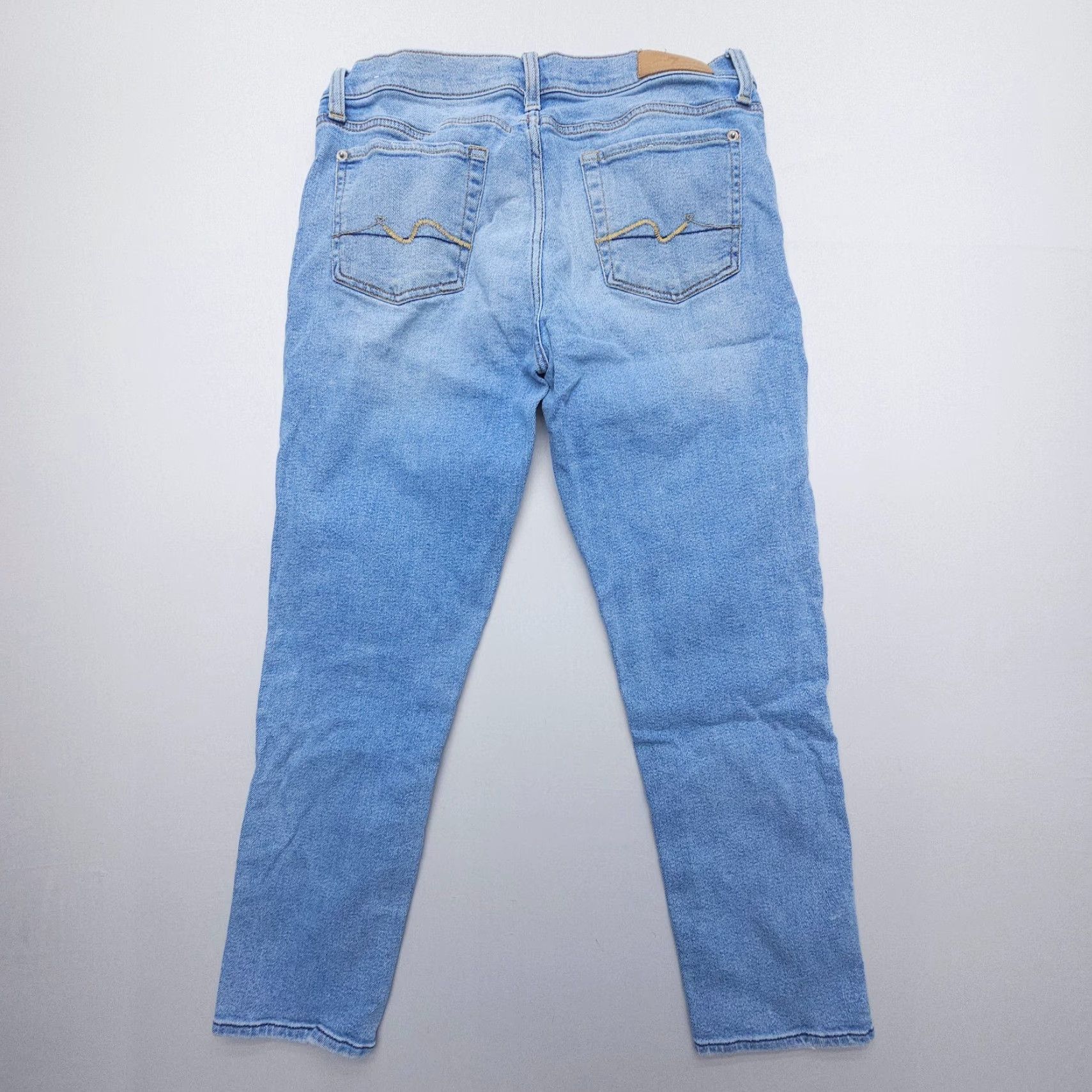 7 For All Mankind 7 for All Mankind Josefina Jeans Womens 29 Blue Button Fly Luxe Vintage Ankle Jeans Size 29" - 2 Thumbnail