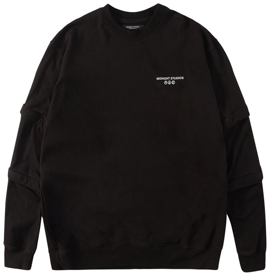 Midnight Studios Zip Layered Logo Crewneck - Midnight Studios AWGE Size US S / EU 44-46 / 1 - 7 Thumbnail