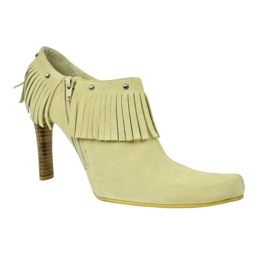 Other MIA Womens US Size 9 Hunter Tan Suede Leather Fringe Ankle B Size US 9 / IT 39 - 7 Thumbnail