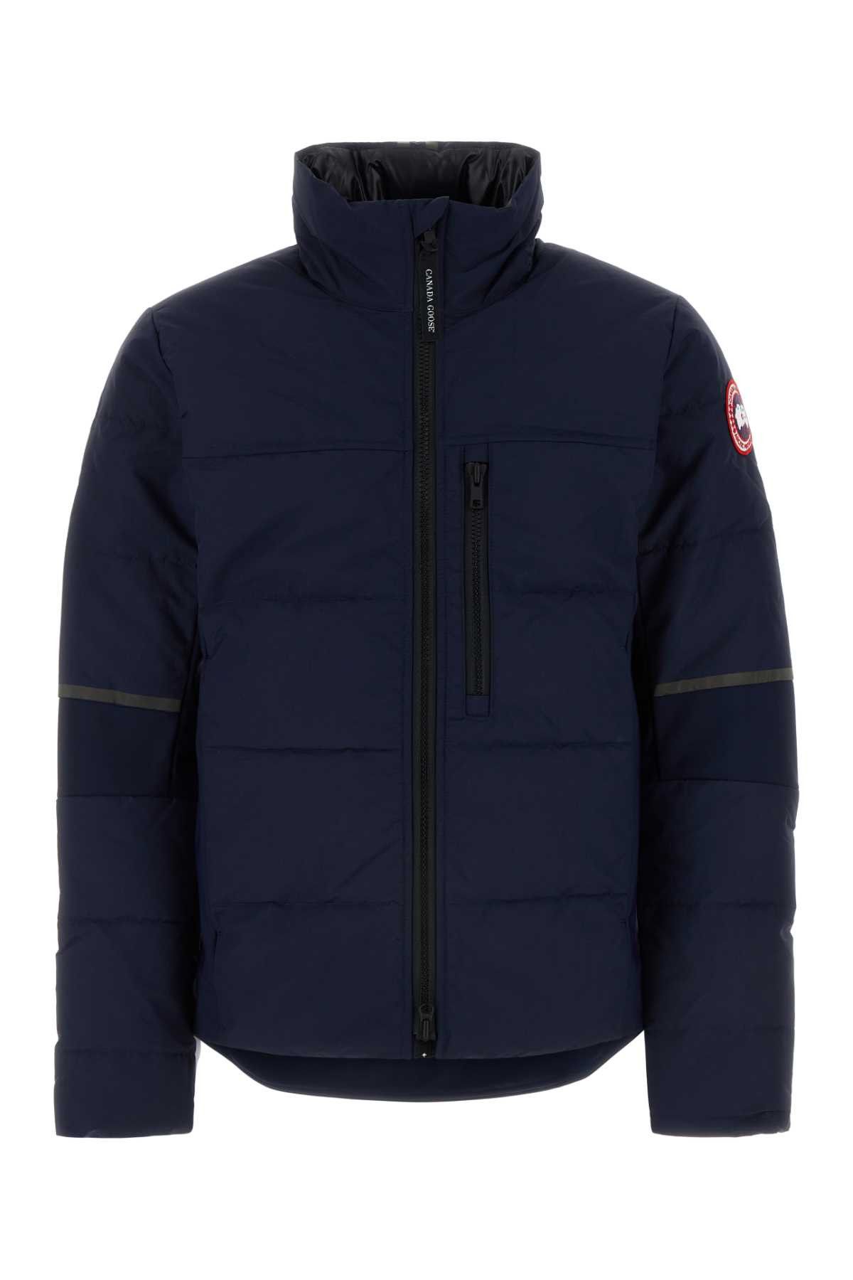 image of Canada Goose Midnight Blue Nylon Hybridge Down Jacket, Men's (Size XL)