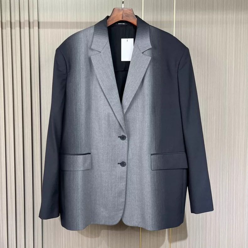 Maison Margiela Maison Margiela Wool gradient black and gray suit jacket Size XS / US 0-2 / IT 36-38 - 1 Thumbnail