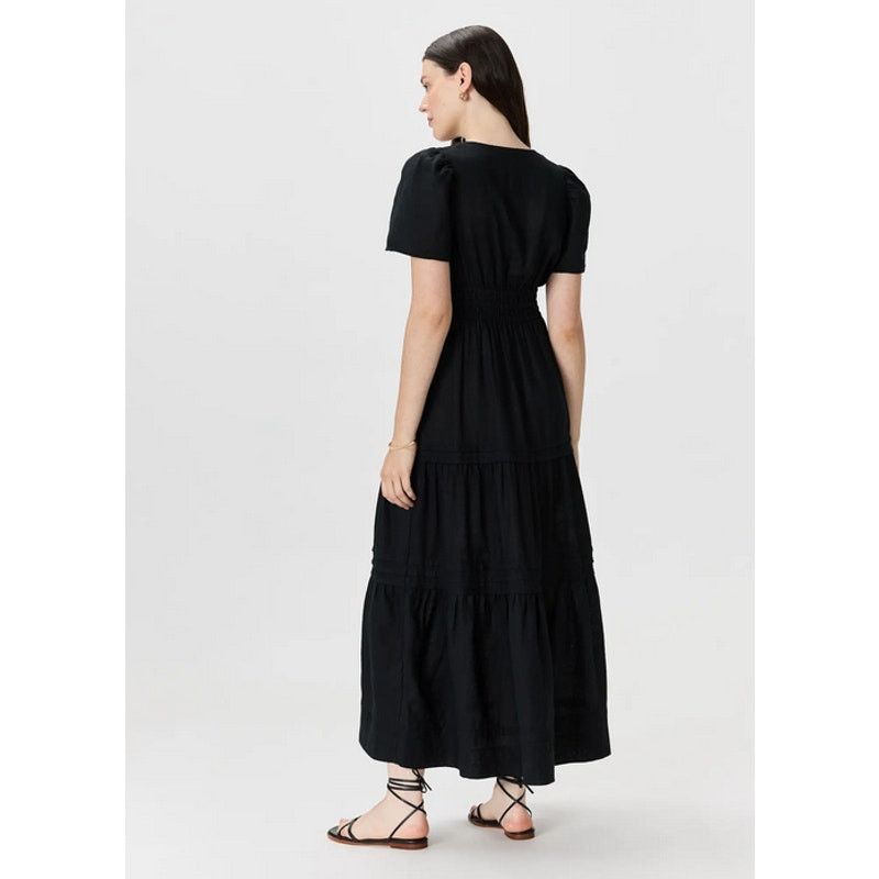 Quince Quince 100% European Linen Tiered Maxi Dress Black Size XS Size XS / US 0-2 / IT 36-38 - 5 Thumbnail
