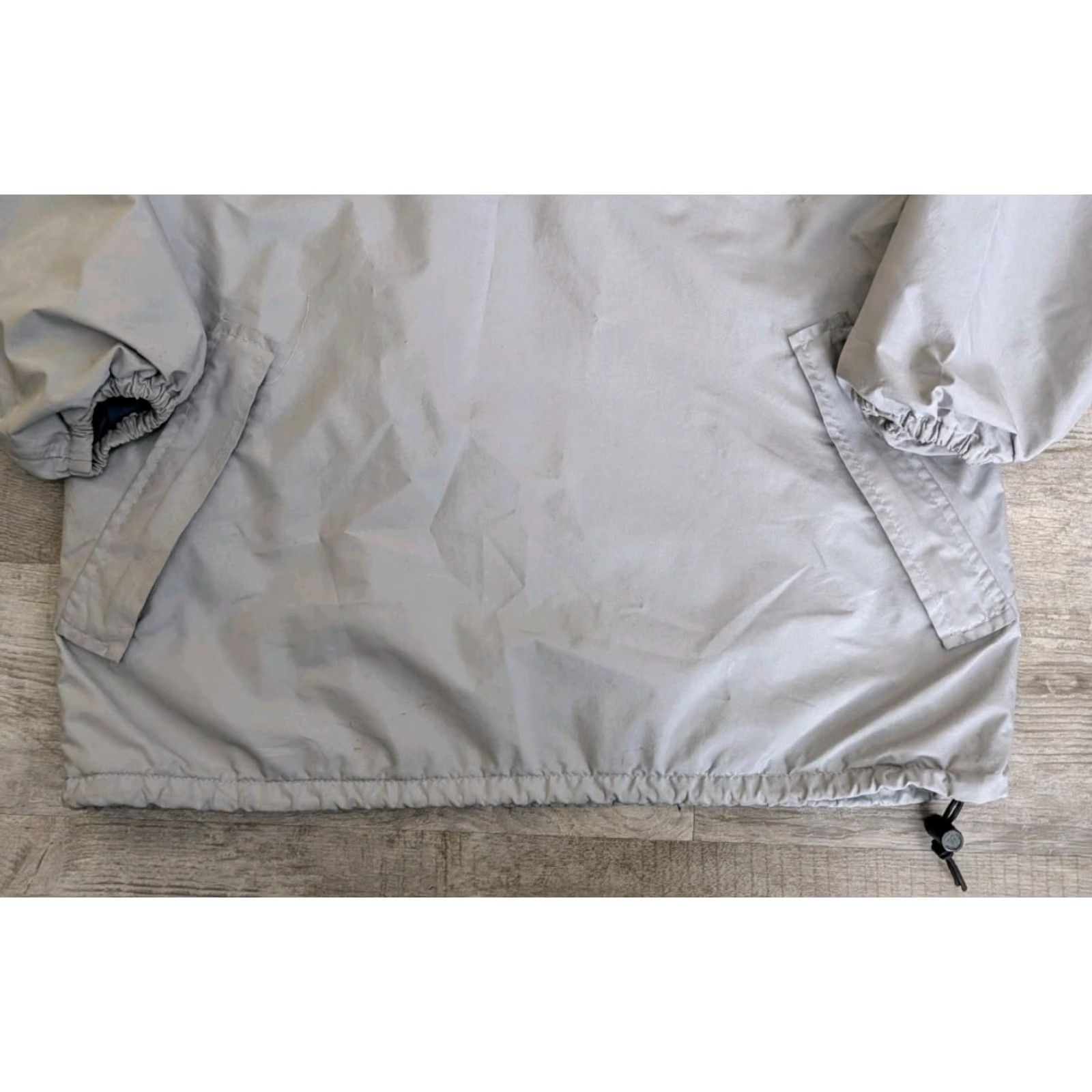 Vintage VINTAGE Woolrich Jacket Womens Gray Large 1/2 Zip Hooded Anorak Gore Tex Windbreaker Water Resistant Lightweight 90s Outdoor Size L / US 10 / IT 46 - 6 Thumbnail