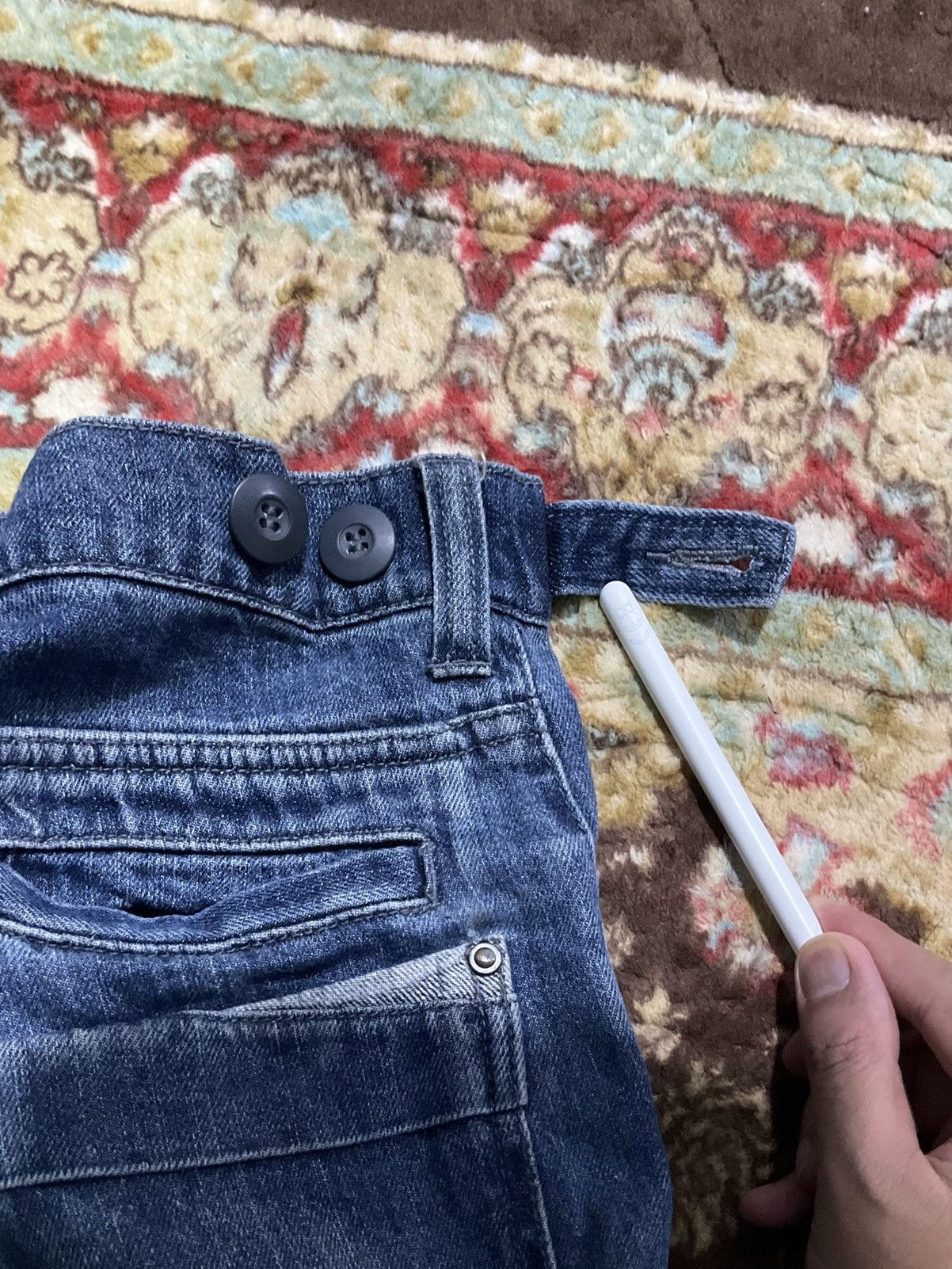 Japanese Brand Short Pants Denim Multi Pocket Size US 33 - 4 Thumbnail