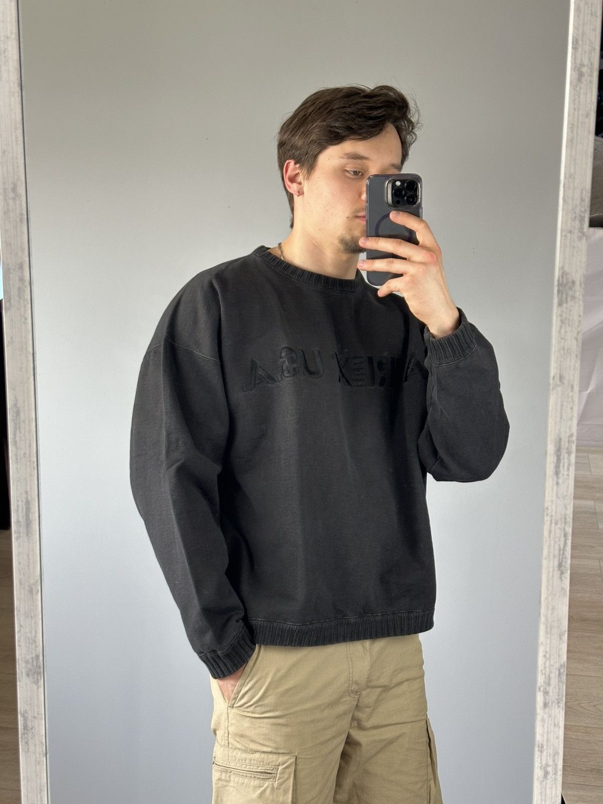 Avirex × Vintage Avirex USA vintage sweatshirt mens box fit heavy cotton Size US L / EU 52-54 / 3 - 4 Thumbnail