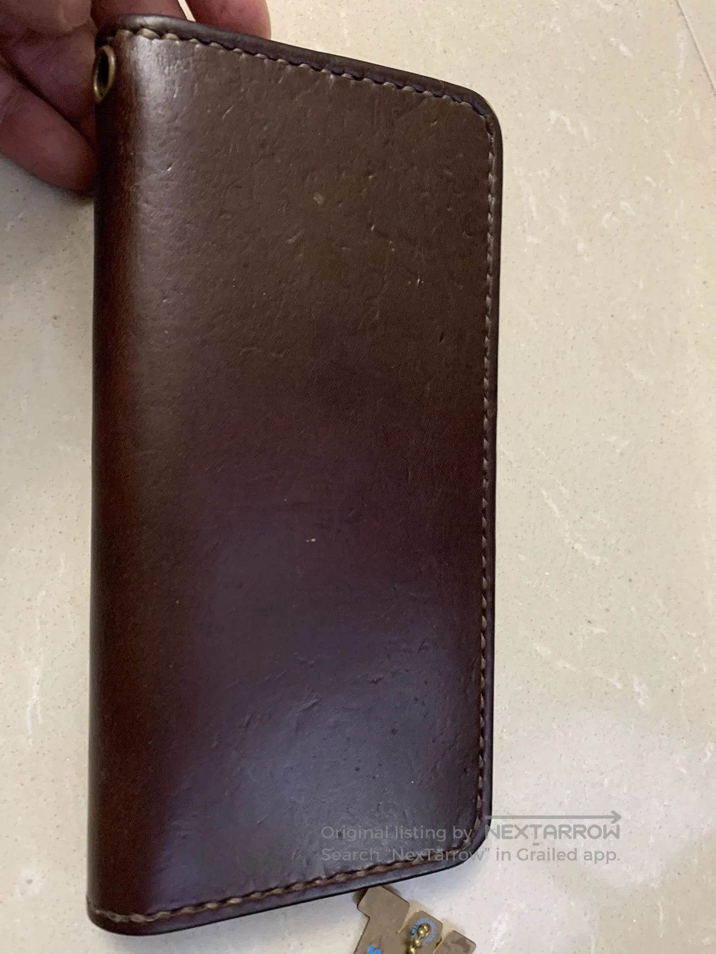 Japanese Brand Weirdo Long Wallet in Brown Leather. Size ONE SIZE - 7 Thumbnail