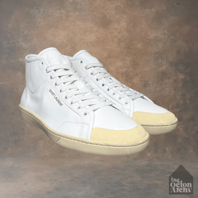 Saint Laurent Paris Saint Laurent SL/39 Mid Top Sneaker 'White' Size US 11 / EU 44 - 1 Thumbnail
