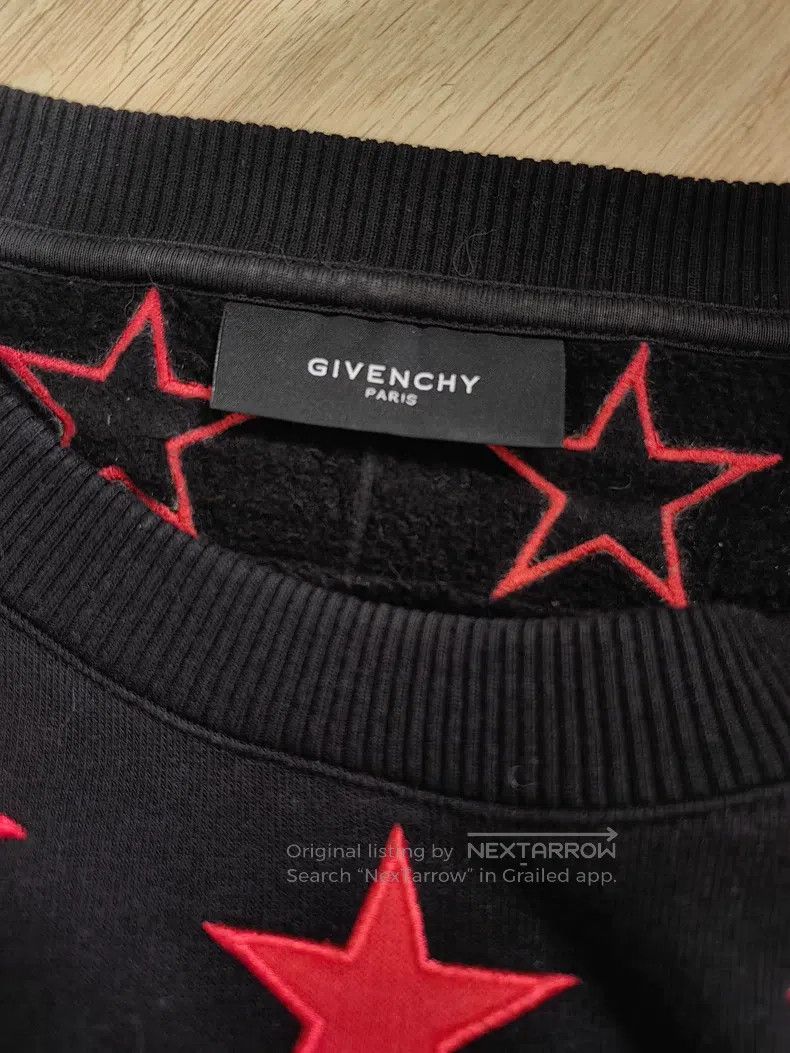Givenchy Givenchy Classic Black and Red Five-Star Sweatshirt Size US M / EU 48-50 / 2 - 7 Thumbnail