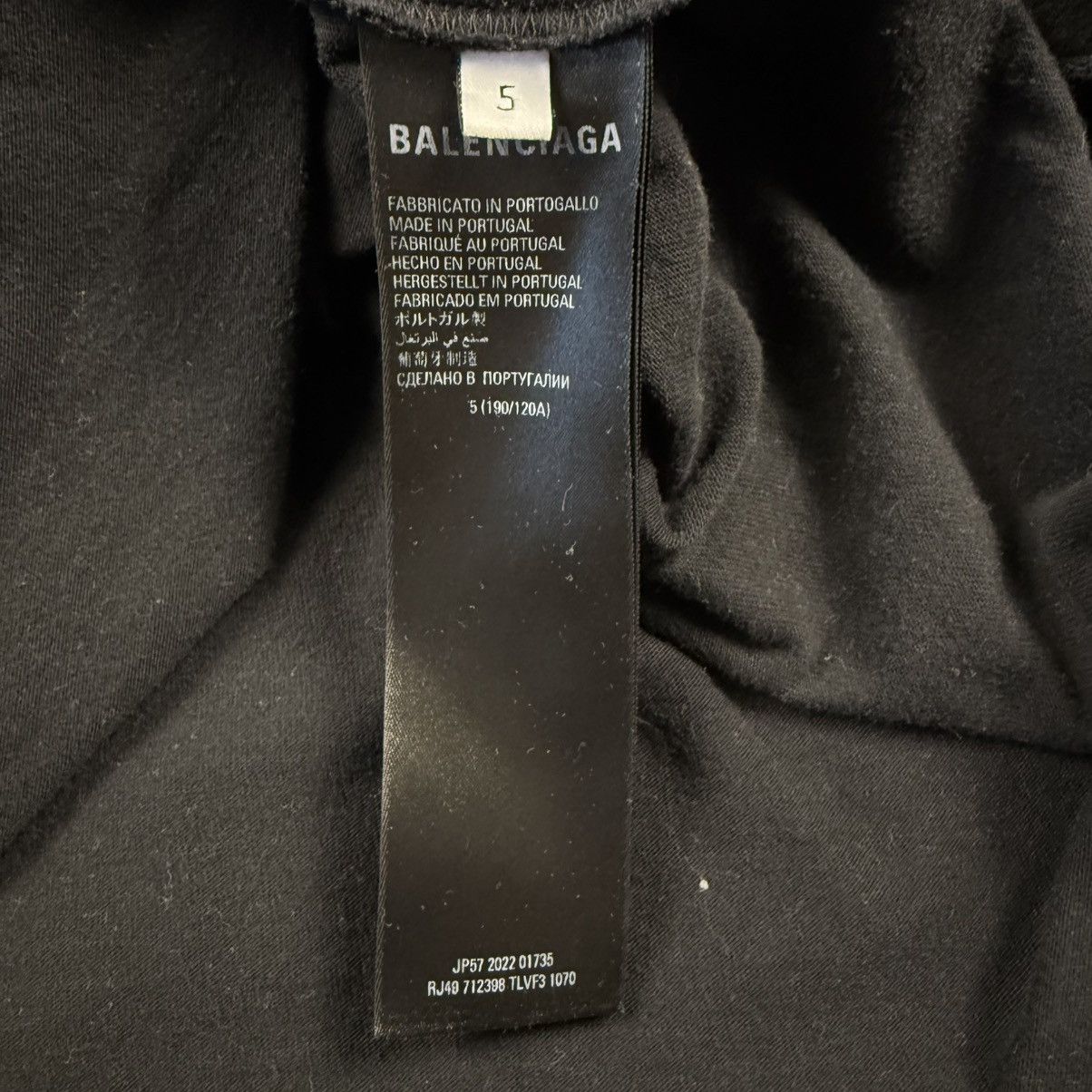 Balenciaga Balenciaga Back Logo ‘Black’ T-Shirt Size US XXL / EU 58 / 5 - 5 Thumbnail