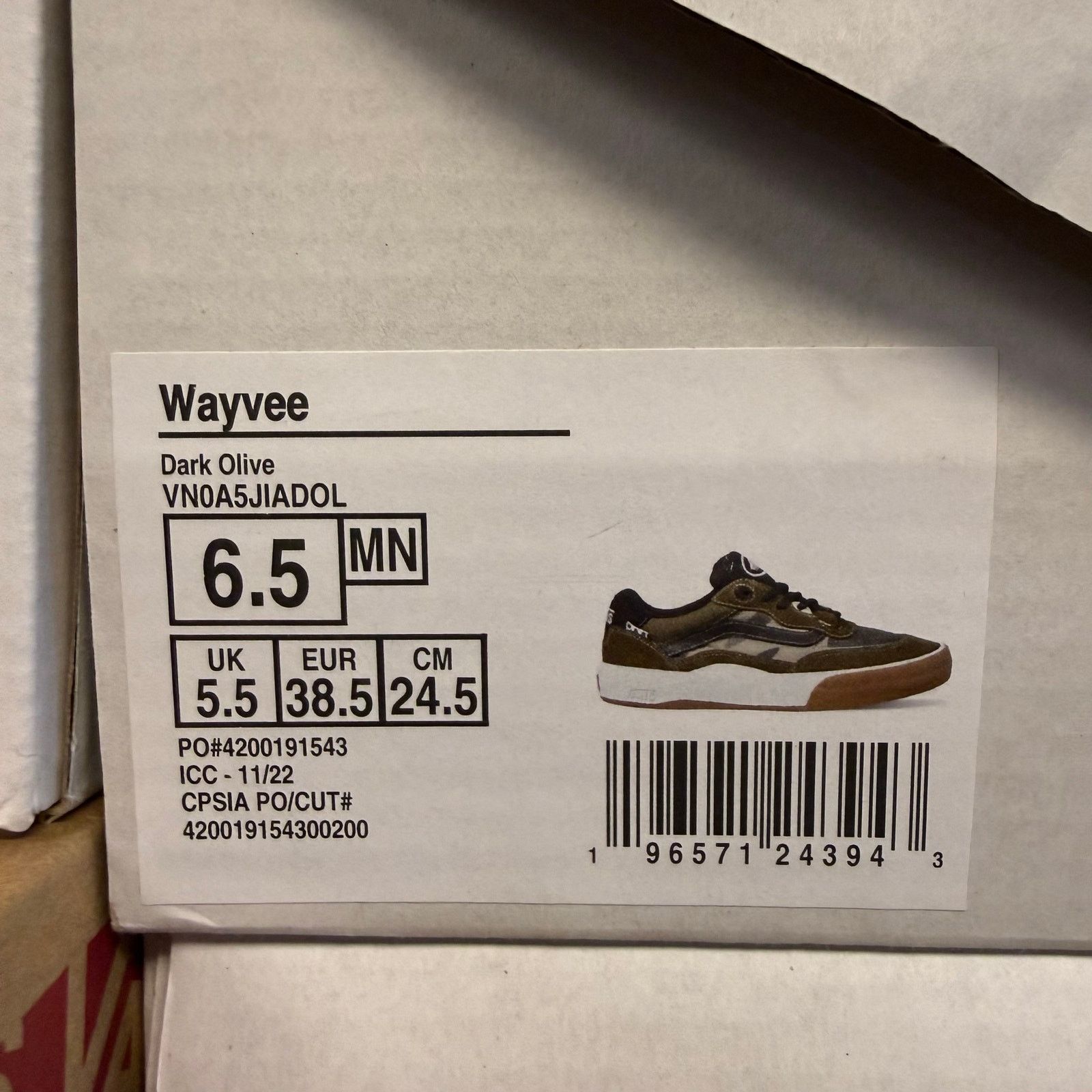 Vans VANS MEN'S 6.5 WAYVEE BROWN GRAY WHITE NIB VN0A5JIADOL Size US 6.5 / EU 39-40 - 5 Thumbnail