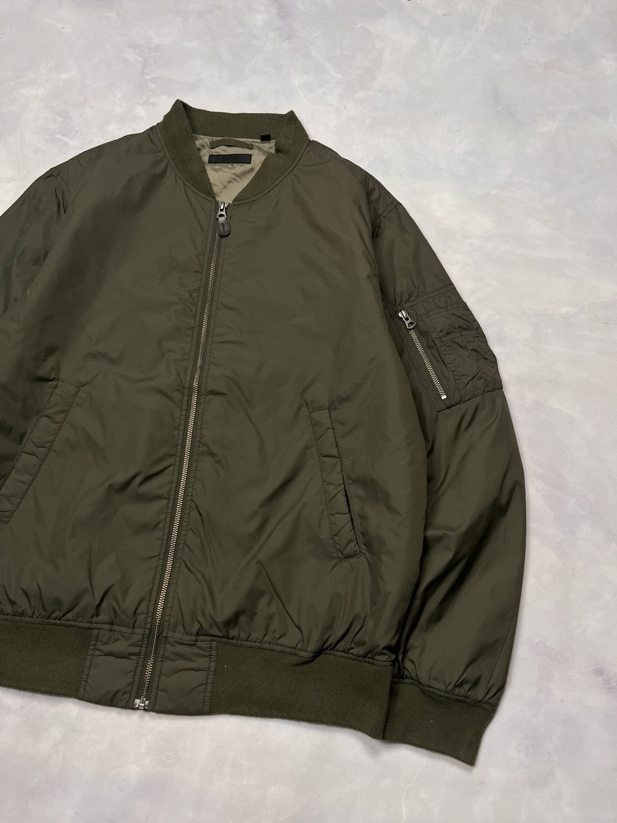 Uniqlo Military Bomber Jacket MA1 Size US XL / EU 56 / 4 - 3 Thumbnail