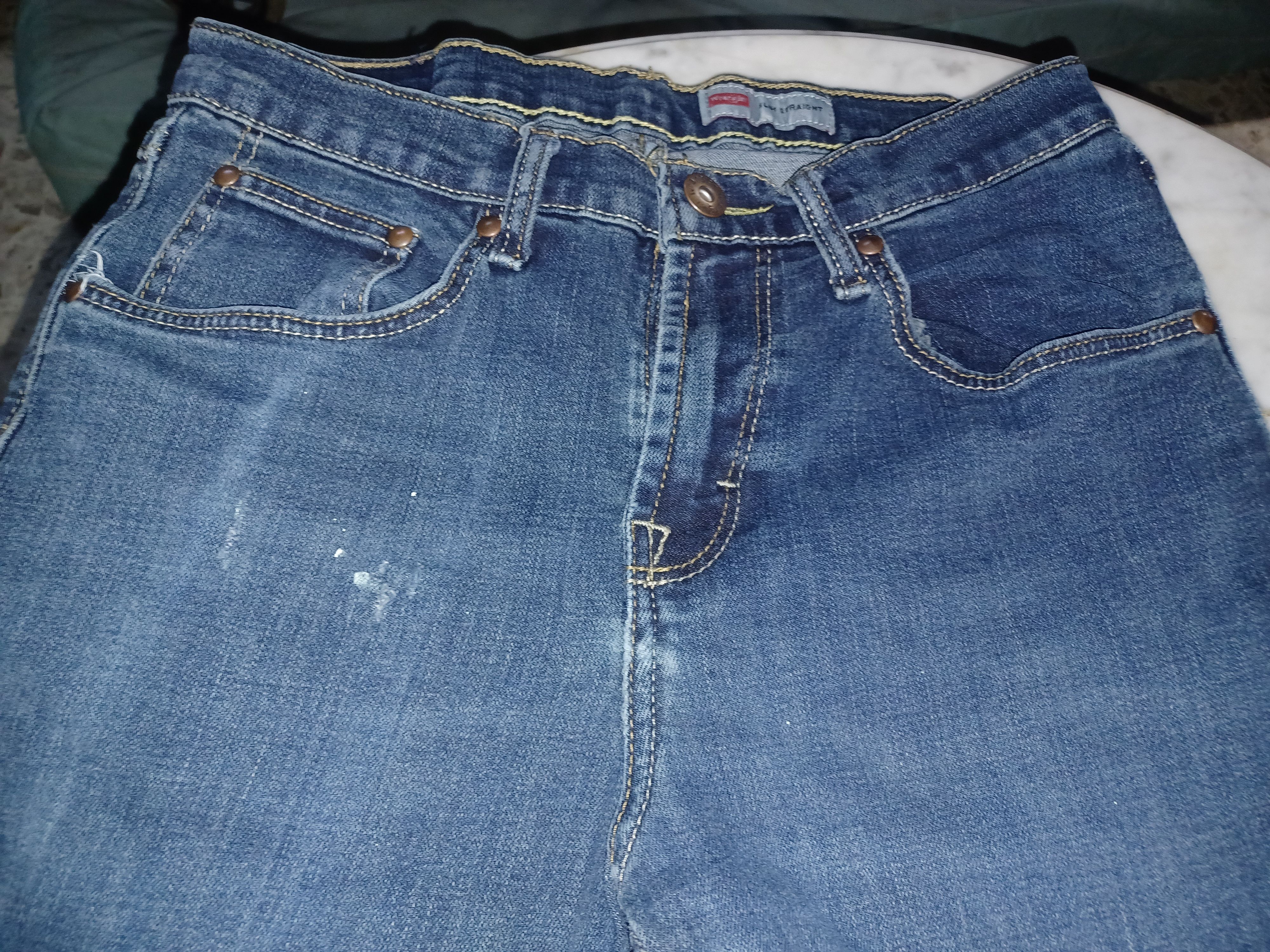 Wrangler Wrangler Slim Straight Blue Jeans 29 x 30 Size US 29 - 2 Thumbnail