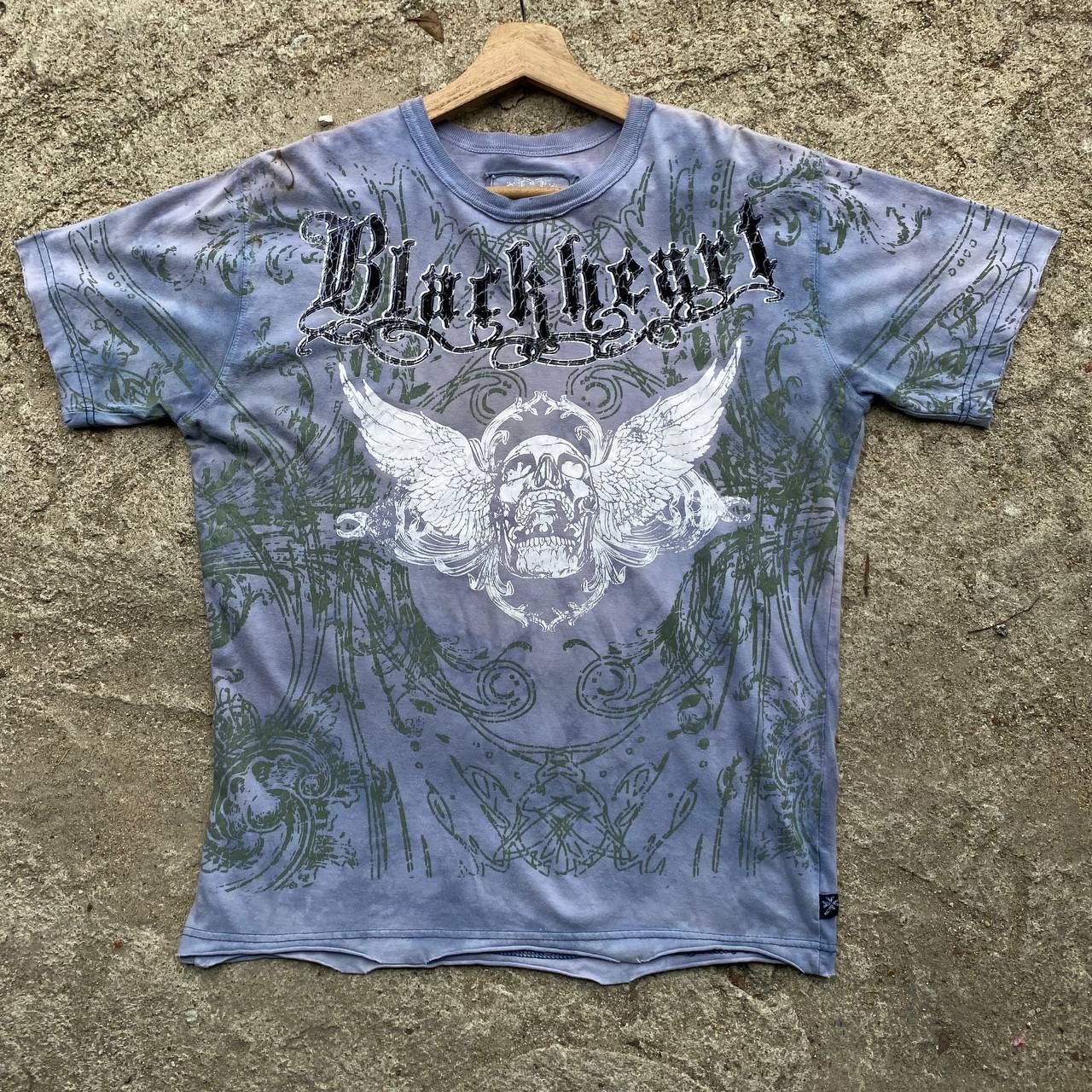 Affliction Vintage y2k Modern Culture Skull Black Heart tee t-shirt Size US M / EU 48-50 / 2 - 1 Thumbnail