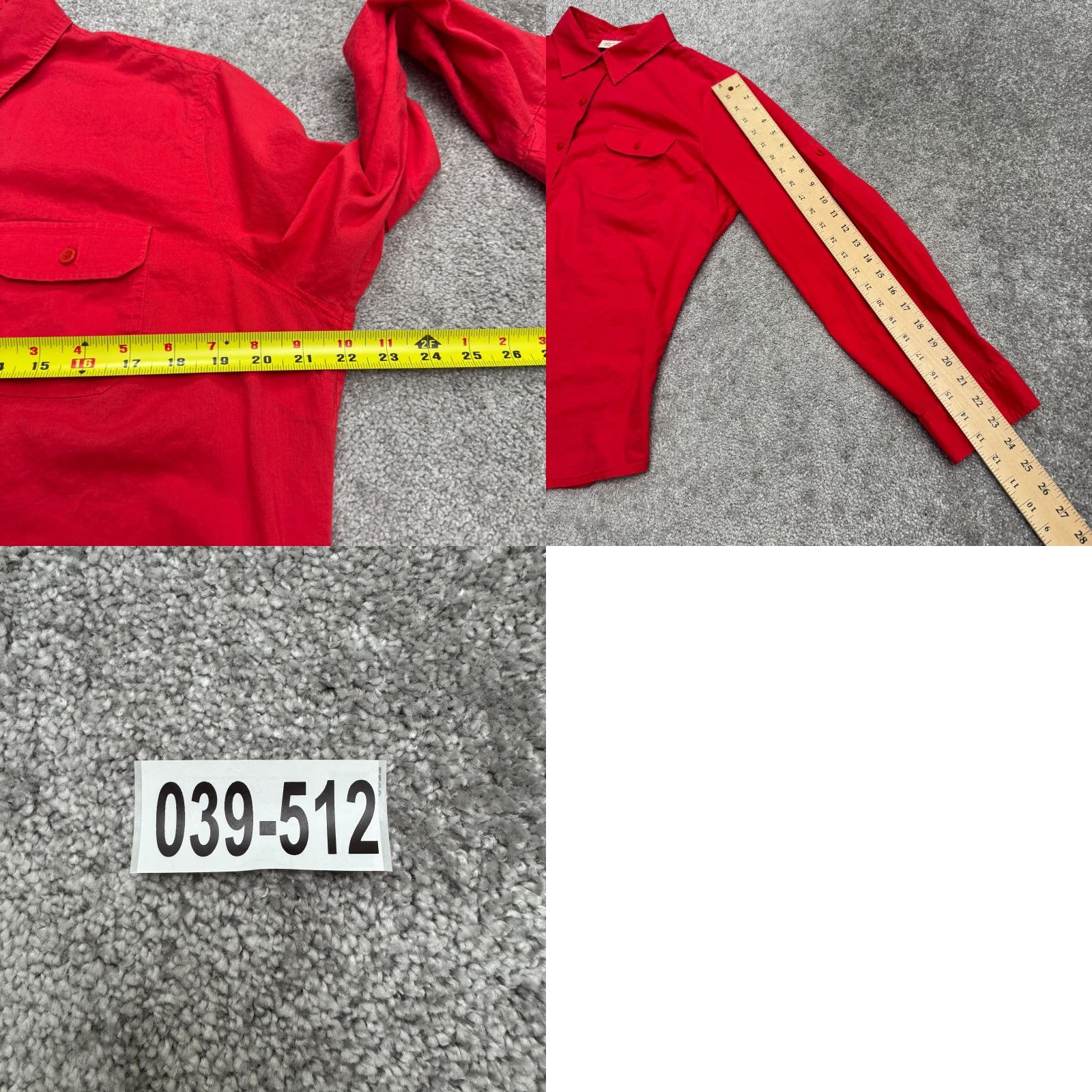 Jones New York Jones New York Sport Button Down Shirt Womens Large Red Long Sleeve Classic Top Size L / US 10 / IT 46 - 8 Thumbnail