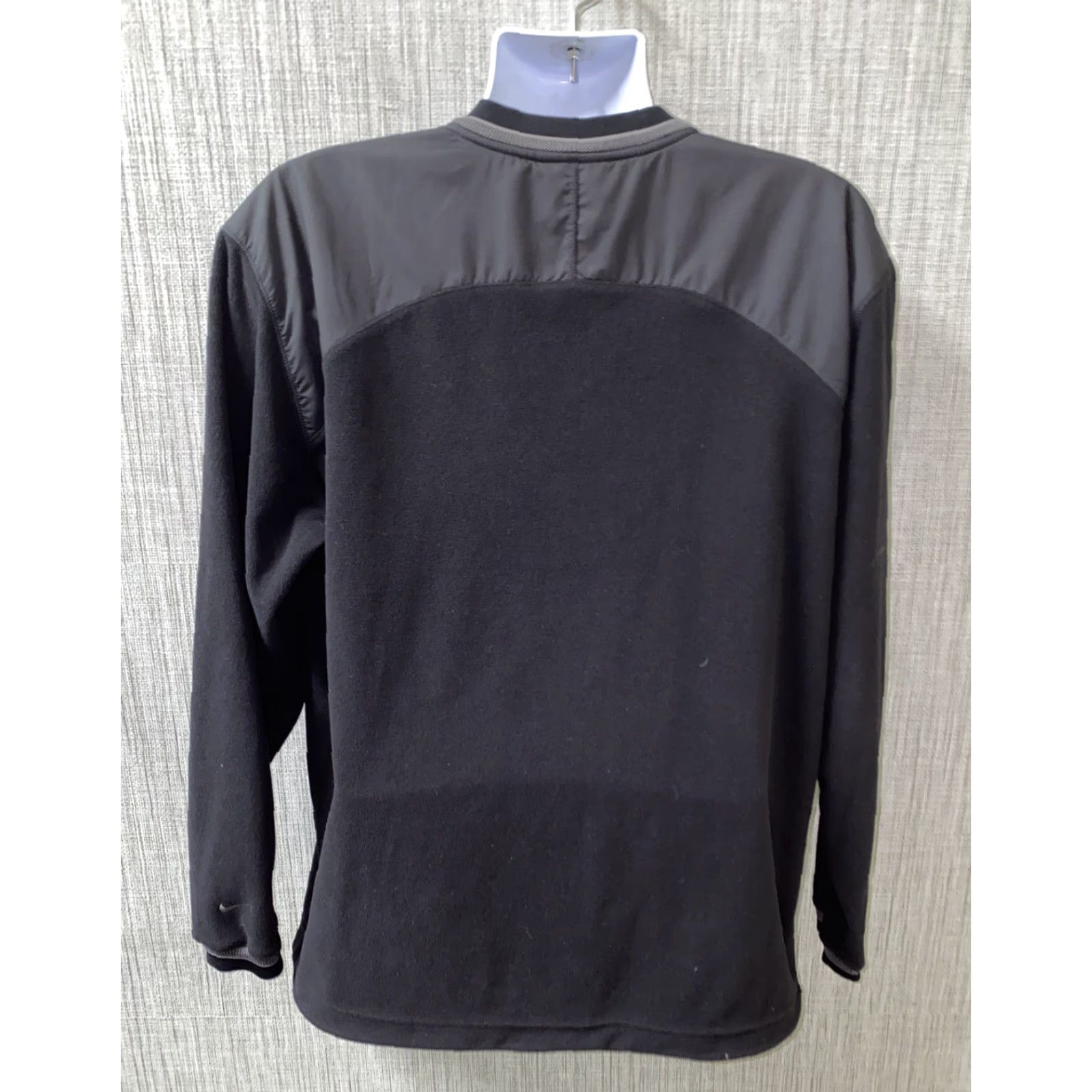Nike Nike Mens Black Fleece Lined Therma-Fit V-Neck Sweater Size L Size US L / EU 52-54 / 3 - 5 Thumbnail