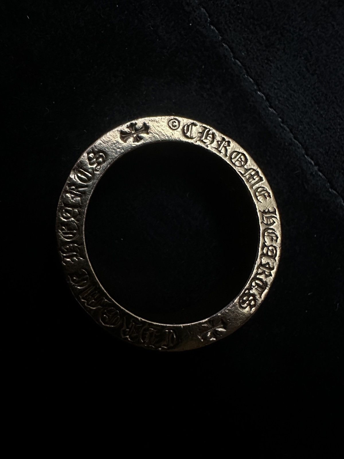 Chrome Hearts Chrome Hearts 22k Gold Fuck You Spacer Ring 6mm Size