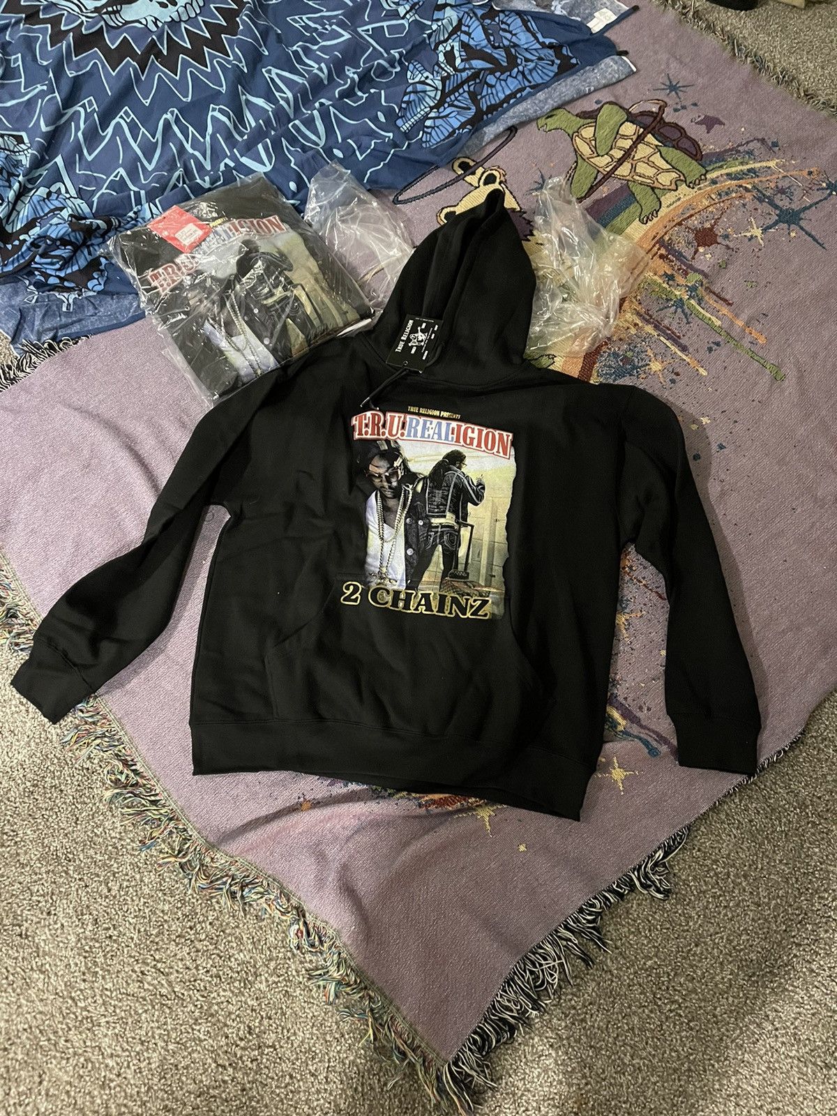 True Religion x 2CHAINZ collab hoodie size XL
