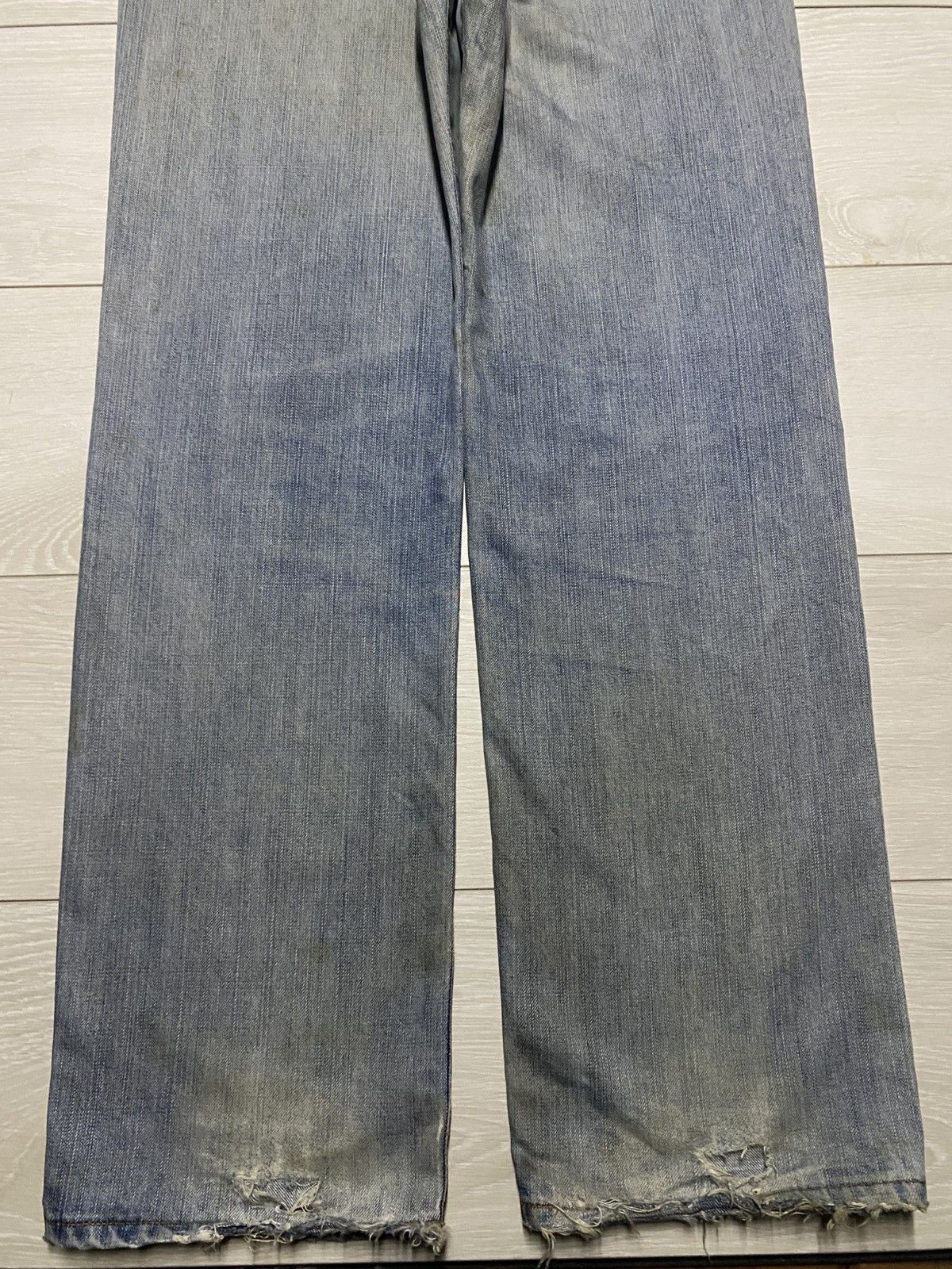 Edwin Vintage Edwin 503z Crazy Mud wash Distressed Baggy Jeans Size US 31 - 6 Thumbnail