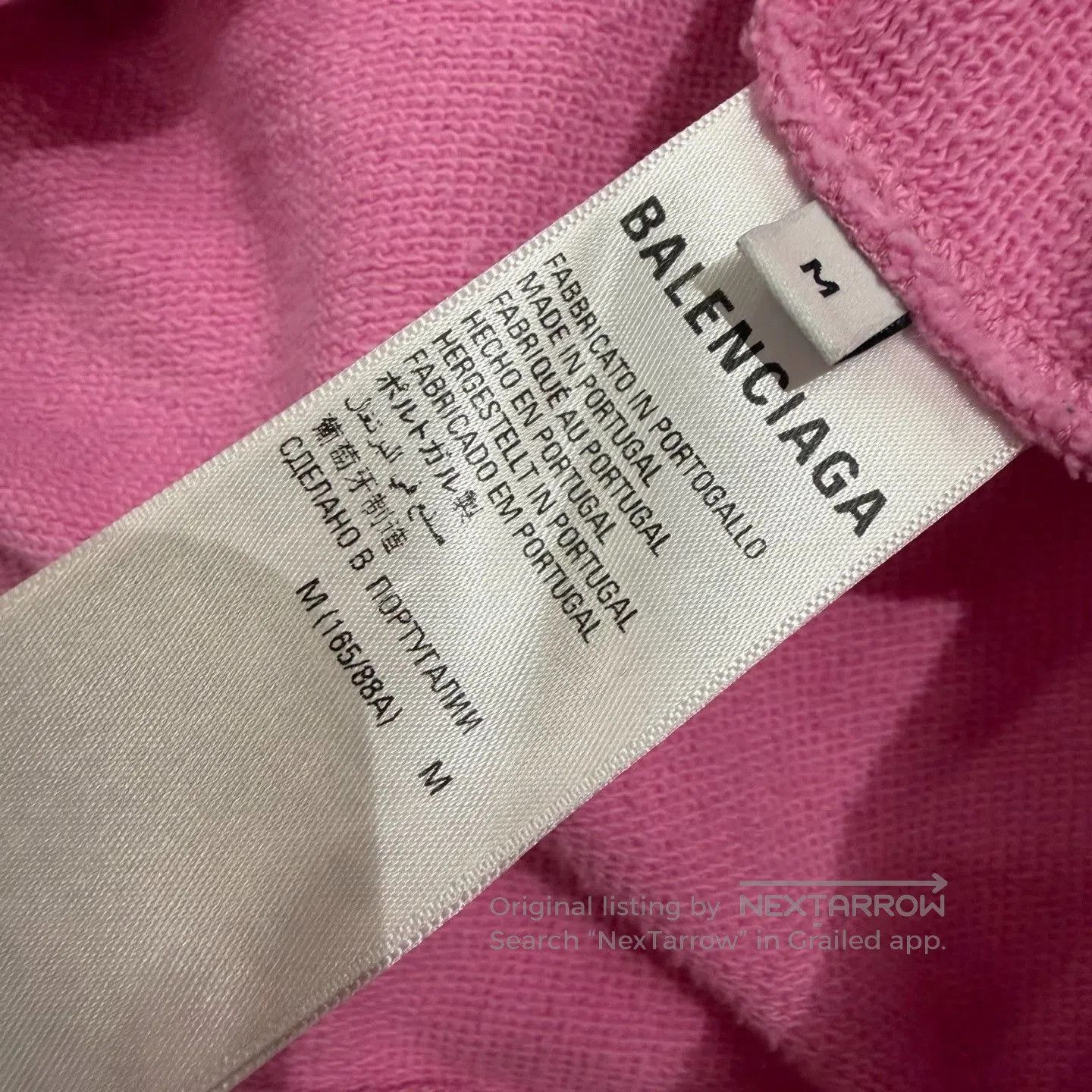 Balenciaga Balenciaga Pink Splatter Logo Hoodie. Size M / US 6-8 / IT 42-44 - 7 Thumbnail