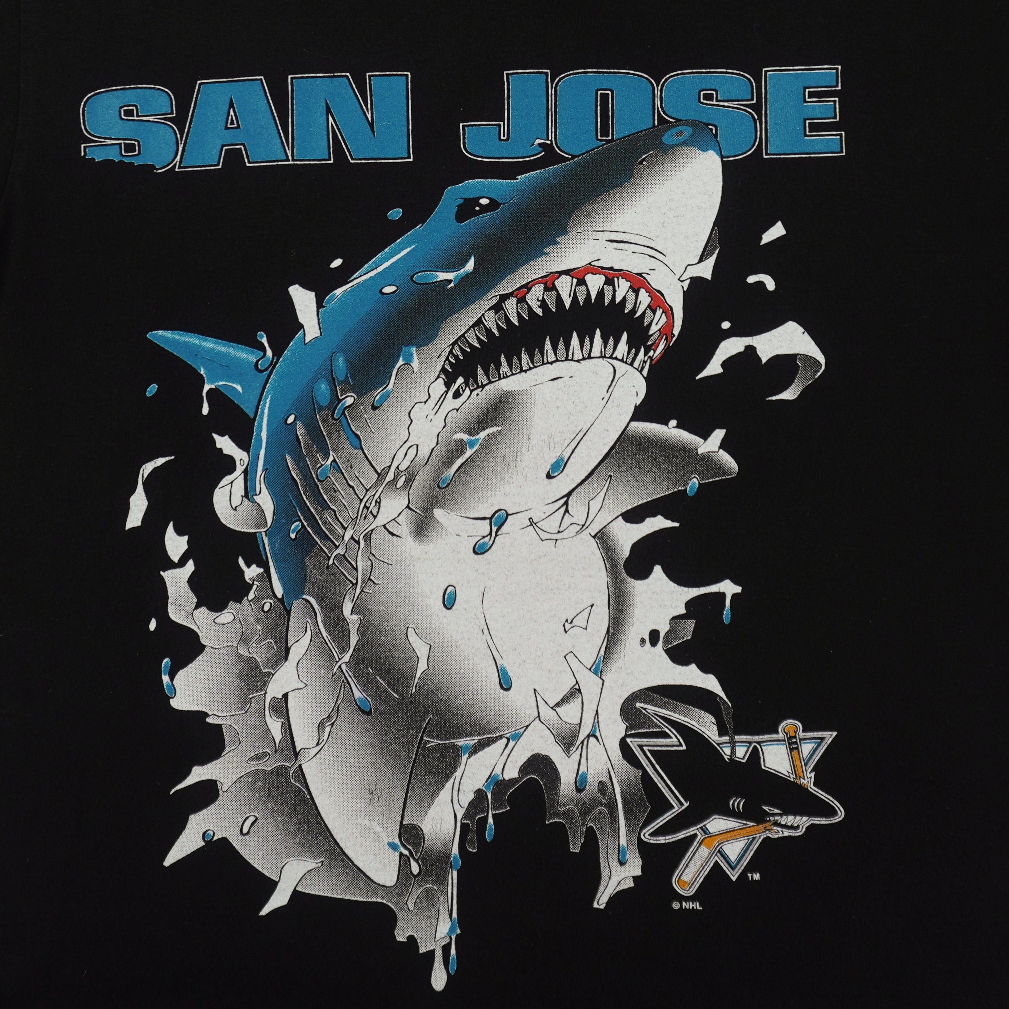 Vintage NHL - San Jose Sharks X Animal Breakout T-Shirt 1990s Size US M / EU 48-50 / 2 - 4 Thumbnail