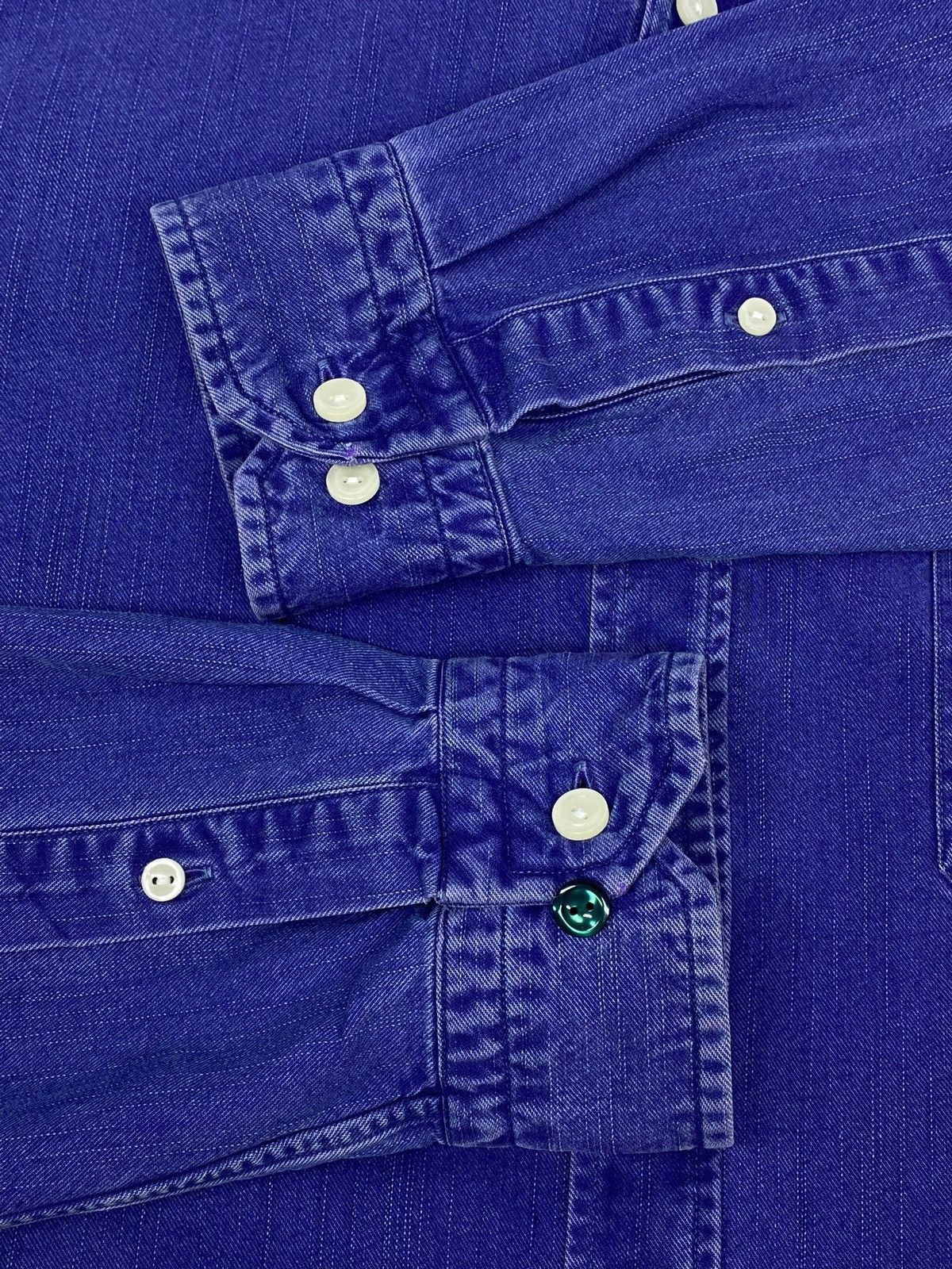 Eton 🔥 ETON DENIM BUTTON DOWN SHIRT SLIM FIT PREPPY STYLE Size US M / EU 48-50 / 2 - 6 Thumbnail