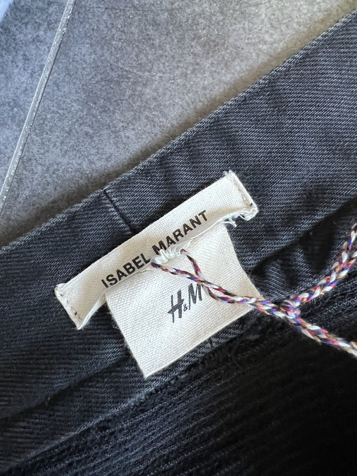 H&M × Isabel Marant Balmain SLP type Isabel Marant Hm Biker zippered waxed denim Size US 34 / EU 50 - 12 Thumbnail
