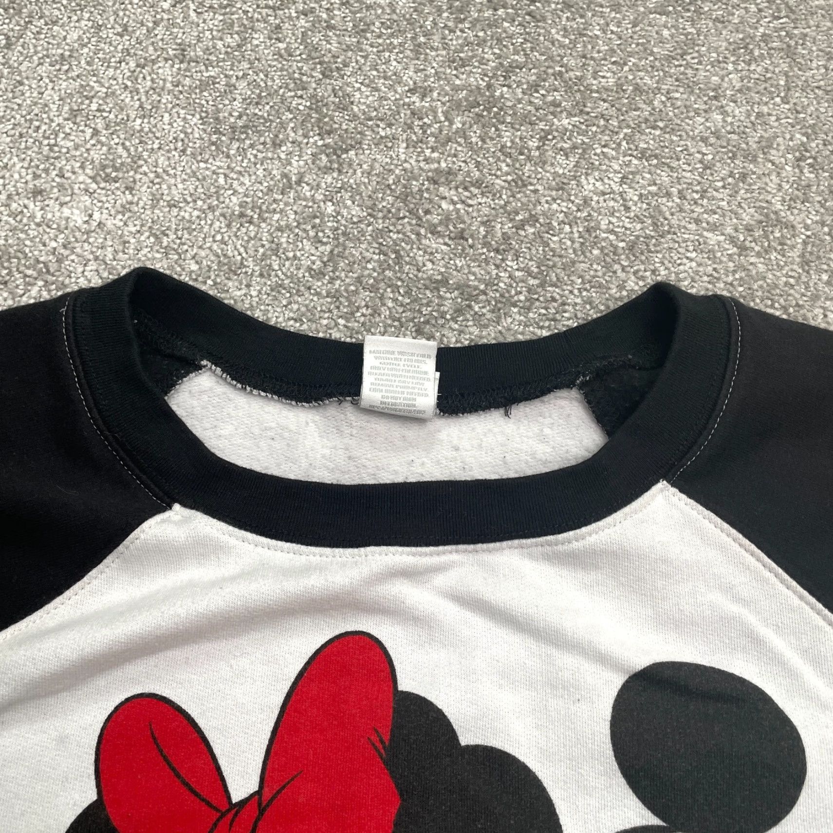 Disney Disney Mickey Minnie Graphic Sweatshirt Womens XXL Black White Raglan Casual Size XXL / US 16-18 / IT 52-54 - 3 Thumbnail