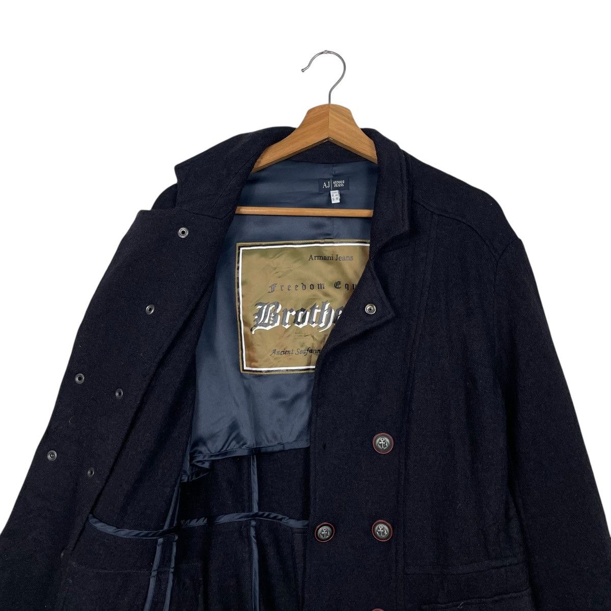Armani Armani Jeans Brotherhood Double Breasted Jacket Size US XS / EU 42 / 0 - 11 Thumbnail