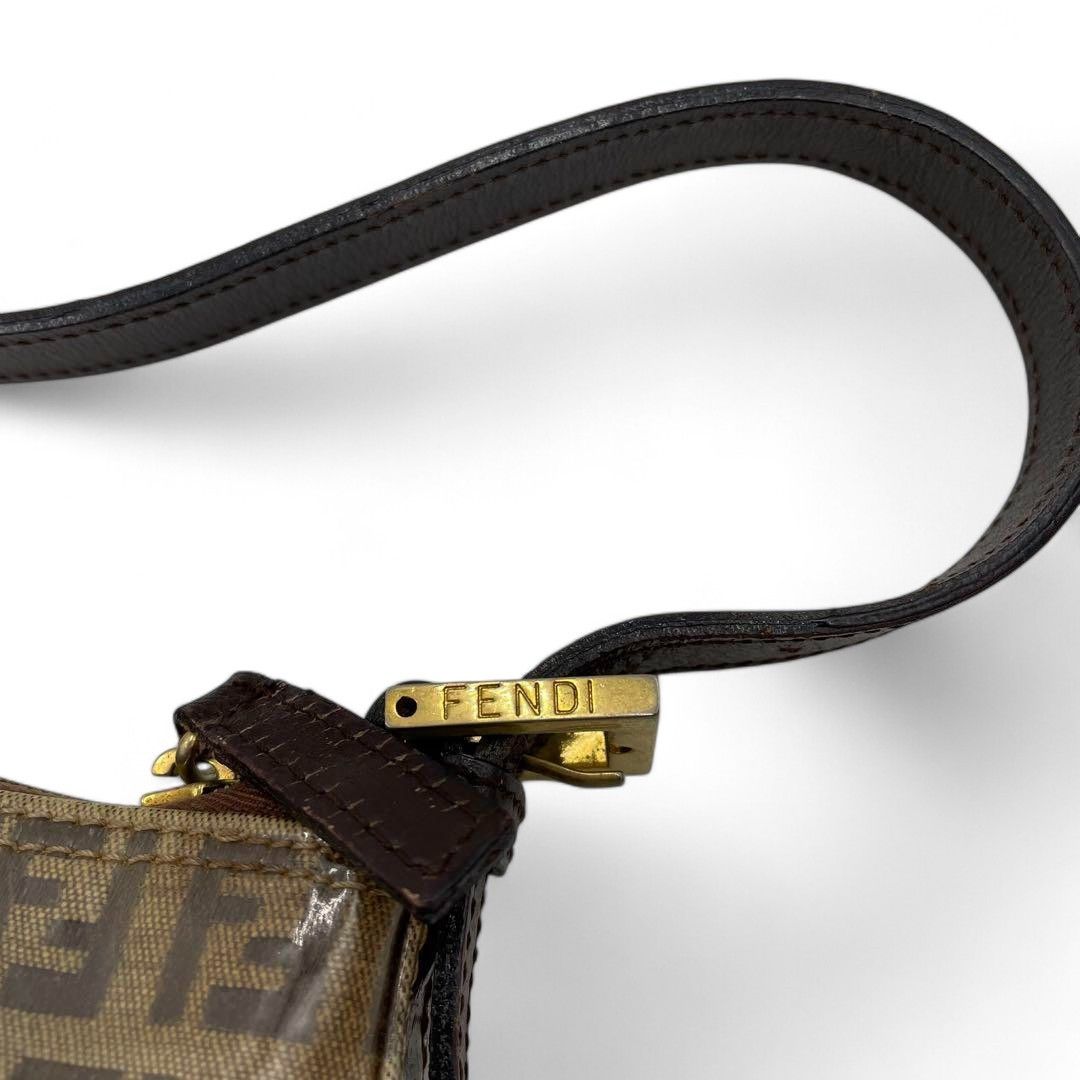 Fendi Fendi - Pouch Brown Small Handbag Monogram Leather Size ONE SIZE - 3 Thumbnail