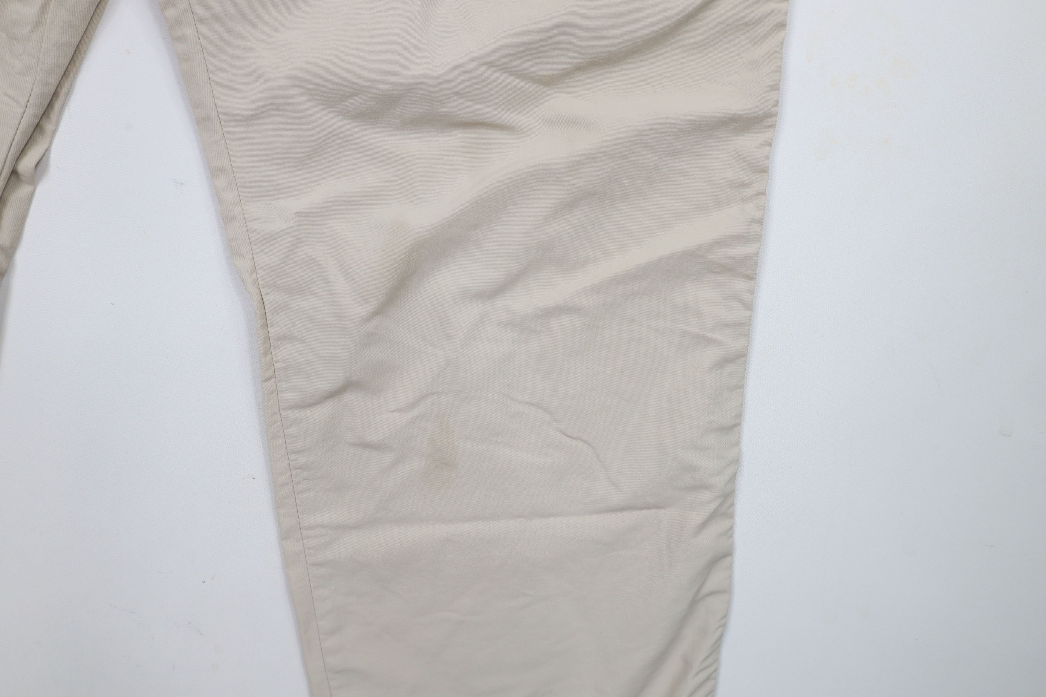 Lands' End × Vintage Vintage 90s Lands End Wide Leg Windbreaker Pants Beige USA Size 38" / US 16 / IT 52 - 5 Thumbnail