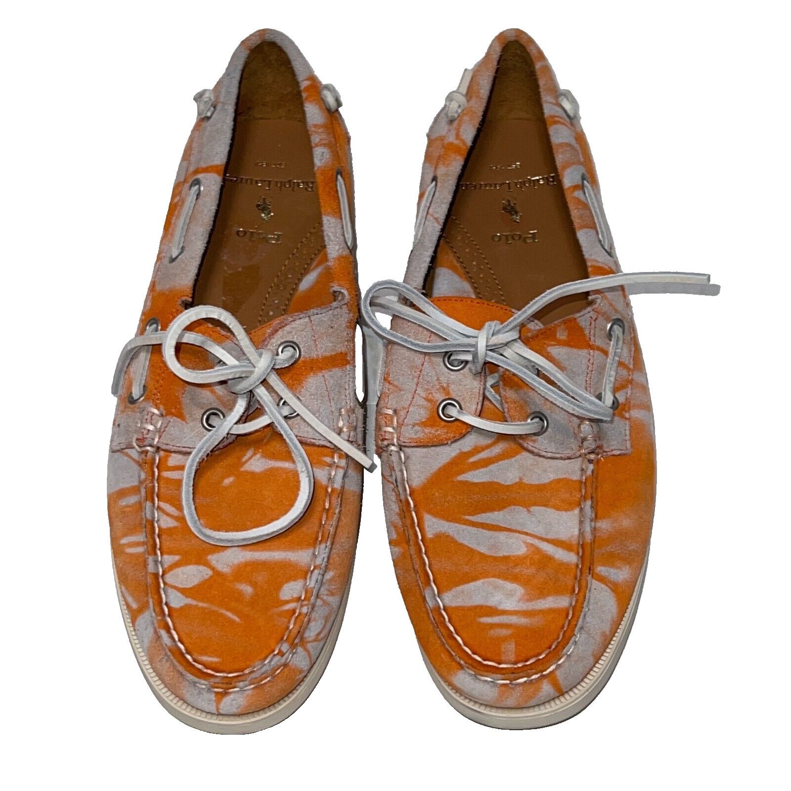 Polo Ralph Lauren Polo Ralph Lauren Men's Merton Boat Shoes Size 10.5D Orange Size US 10.5 / EU 43-44 - 4 Thumbnail