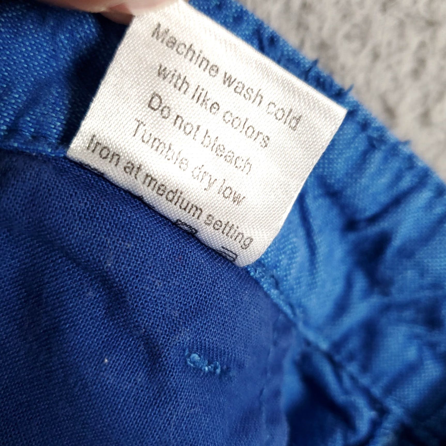 Vintage Hickey Freeman Shorts Mens 36 Blue Cotton Chino 9 Inch Inseam Flat Front Zip Classic Casual Workwear Regular Adult Mens Size US 36 / EU 52 - 7 Thumbnail