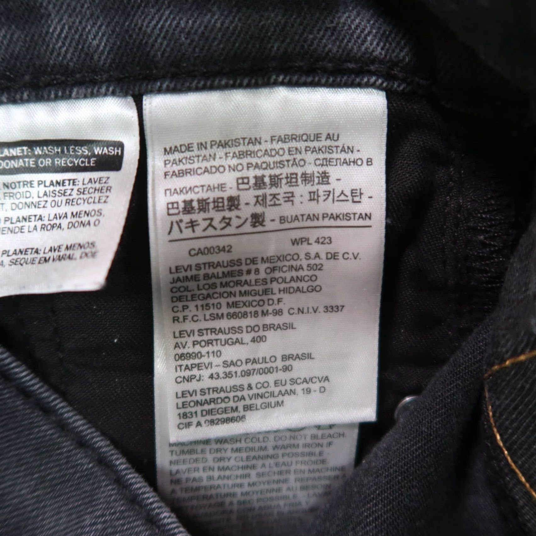 Levi's Levi's 513 Slim Straight Leg Jeans Men's 30x30 Gray Denim Pants Stretch 5-Pocket Design Regular Fit Size US 30 / EU 46 - 4 Thumbnail