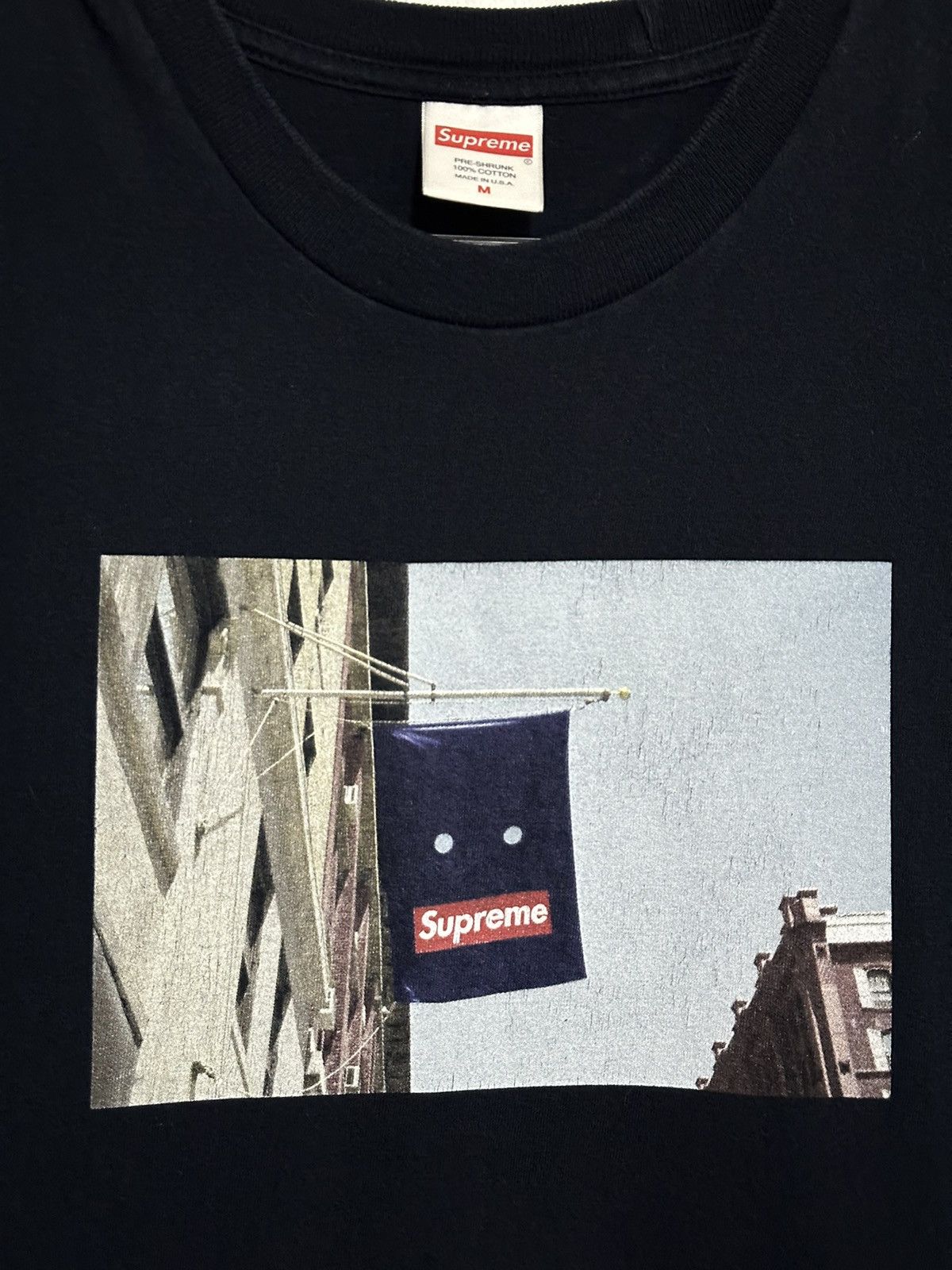 Supreme Supreme Banner Tee Size US M / EU 48-50 / 2 - 2 Thumbnail