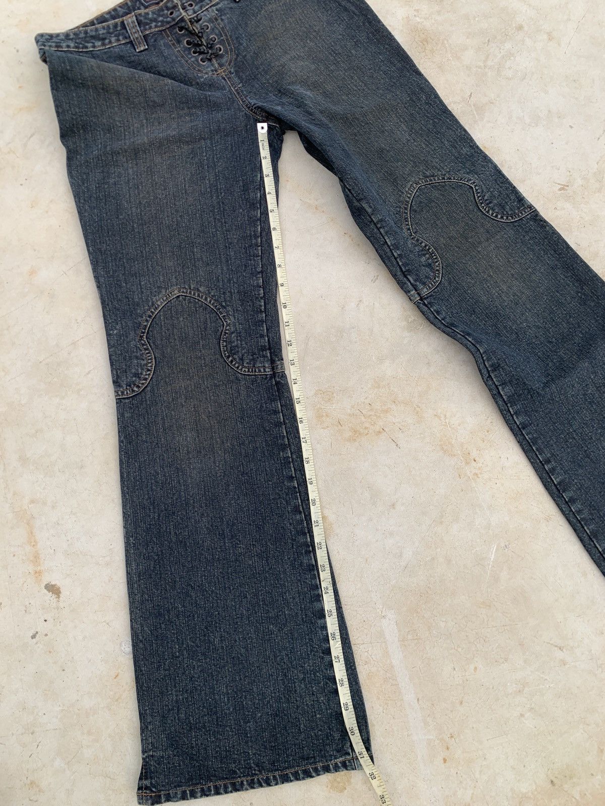 If Six Was Nine Y2K Route 66 Lace Up Low Rise - Tornado Mart Style Pants Size 30" / US 8 / IT 44 - 10 Thumbnail
