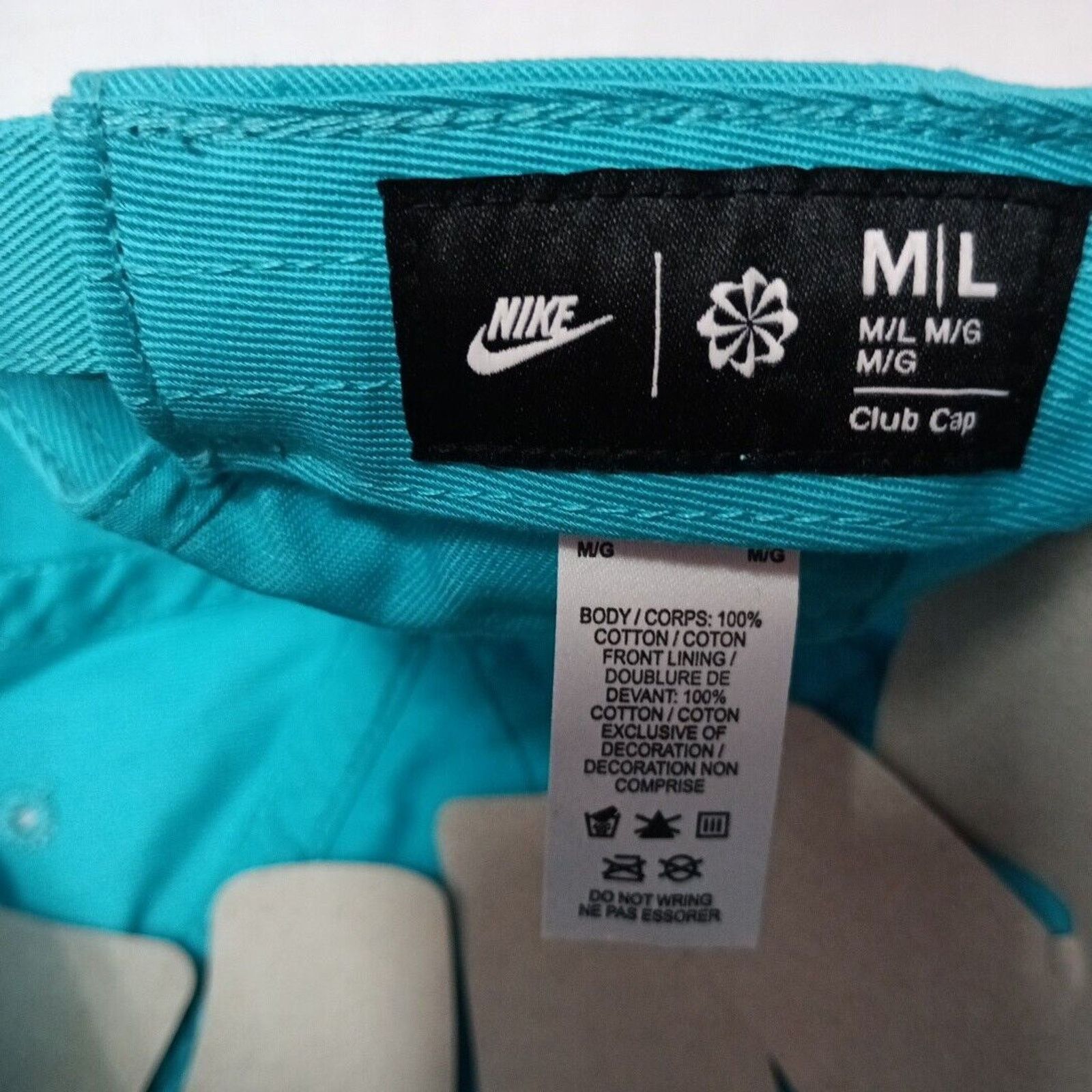 Nike Men's Nike Club Unstructured Adjustable Hat M/L Teal Green Size ONE SIZE - 6 Thumbnail