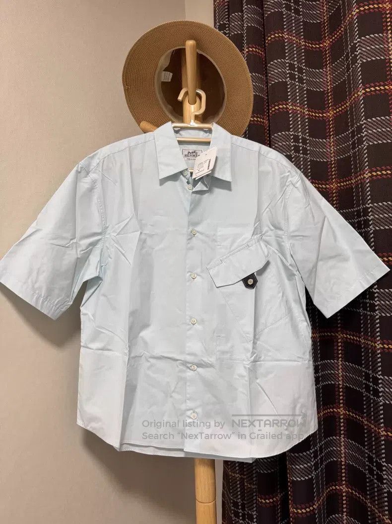 Hermes Hermes size 40 Jacket Shirt with Short Sleeves, Pocket on C Size US XXS / EU 40 - 1 Thumbnail