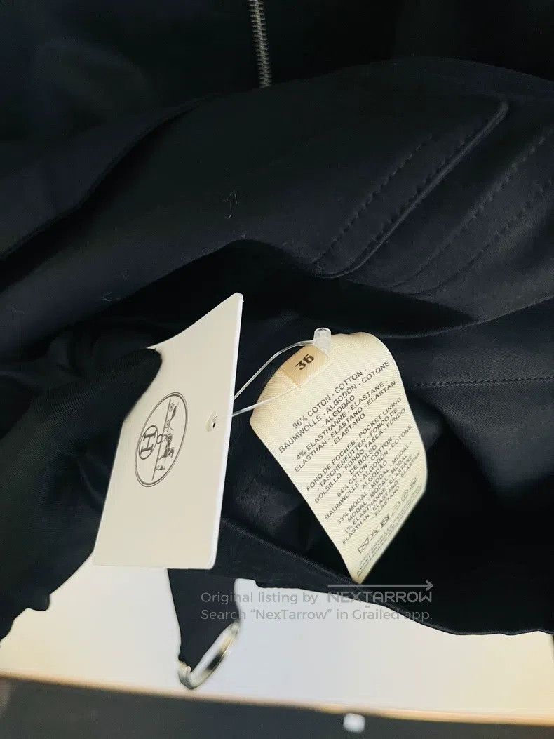 Hermes Hermes Black Simple Belted Trench Coat Size XS / US 0-2 / IT 36-38 - 5 Thumbnail