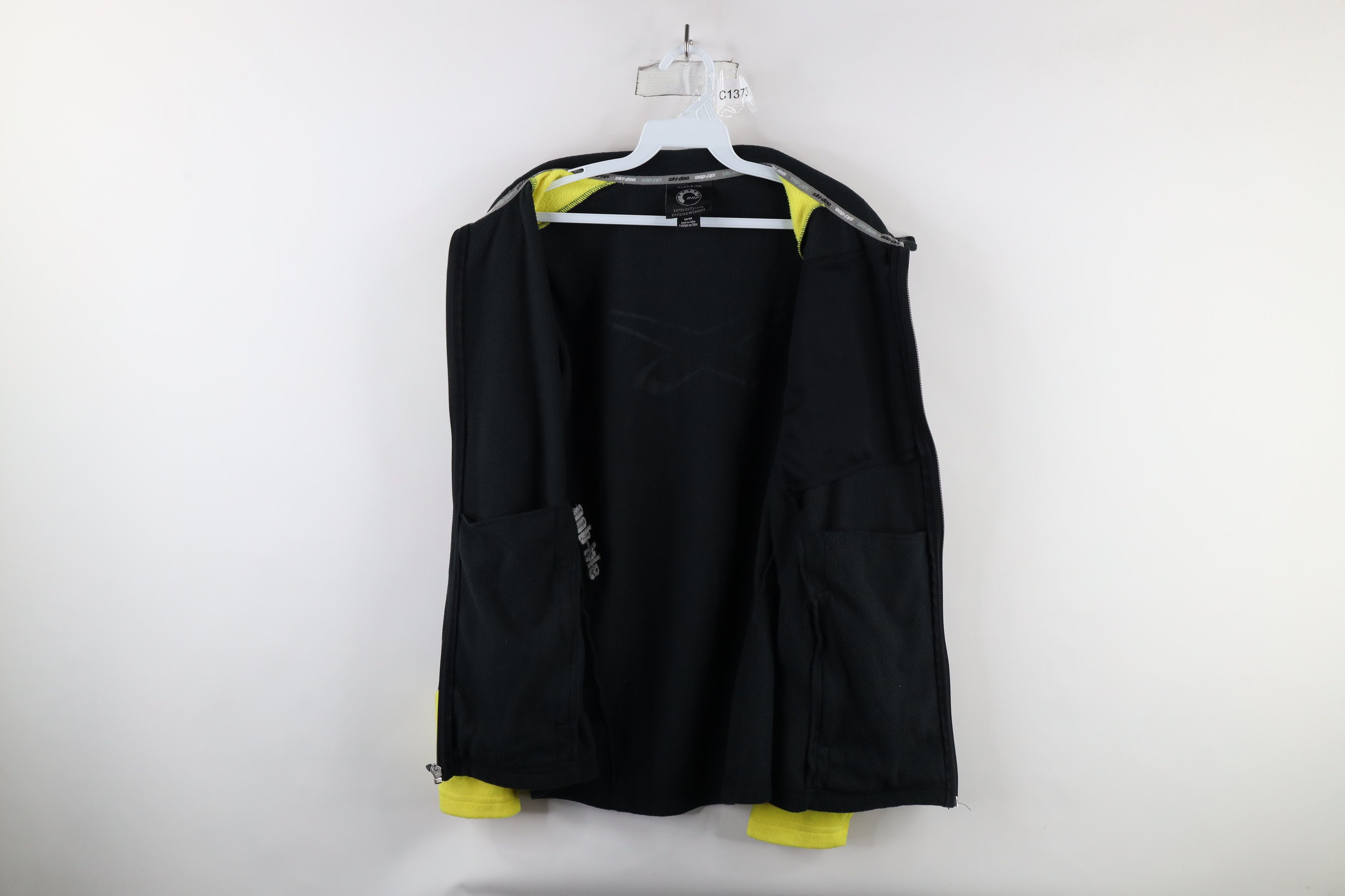 Ski-Doo × Vintage Vintage Ski Doo BRP Snowmobile Racing Fleece Jacket Black Size US M / EU 48-50 / 2 - 8 Thumbnail