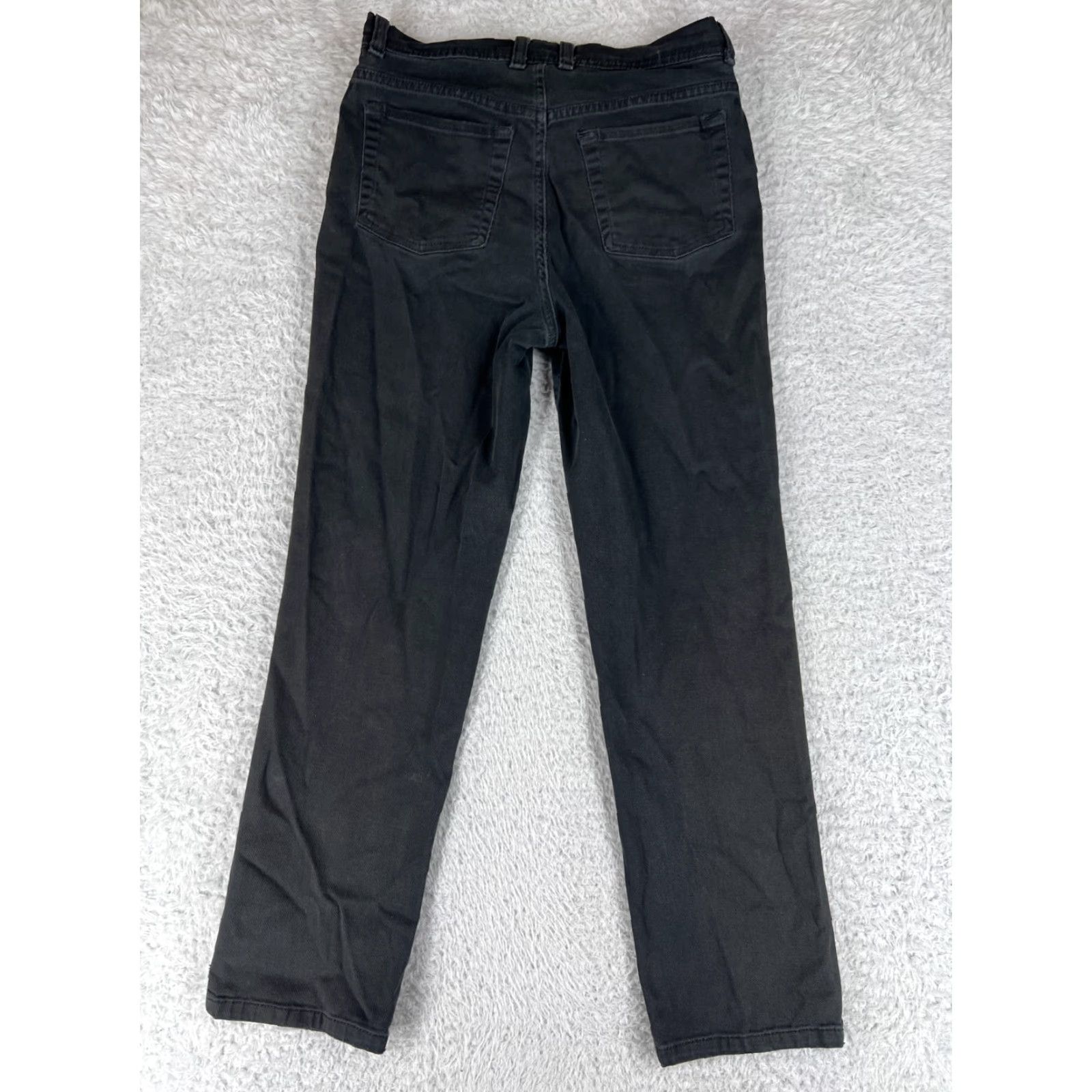 Gloria Vanderbilt Gloria Vanderbilt Jeans Womens 8 Black Denim Straight Regular Fit 5-Pocket Comfort Classic Size 30" / US 8 / IT 44 - 2 Thumbnail