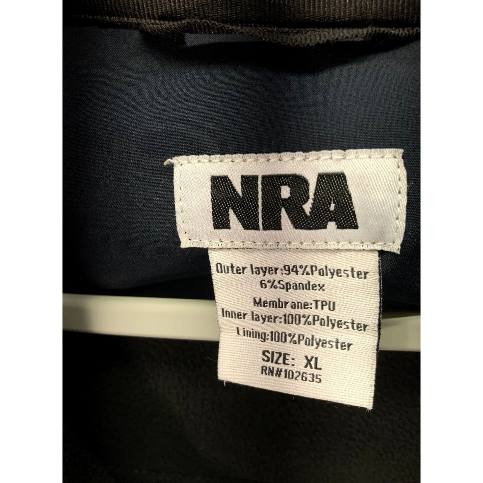 Vintage NRA Full Zip Work Jacket Mens XL Blue Soft Shell Jacket Size US XL / EU 56 / 4 - 6 Thumbnail