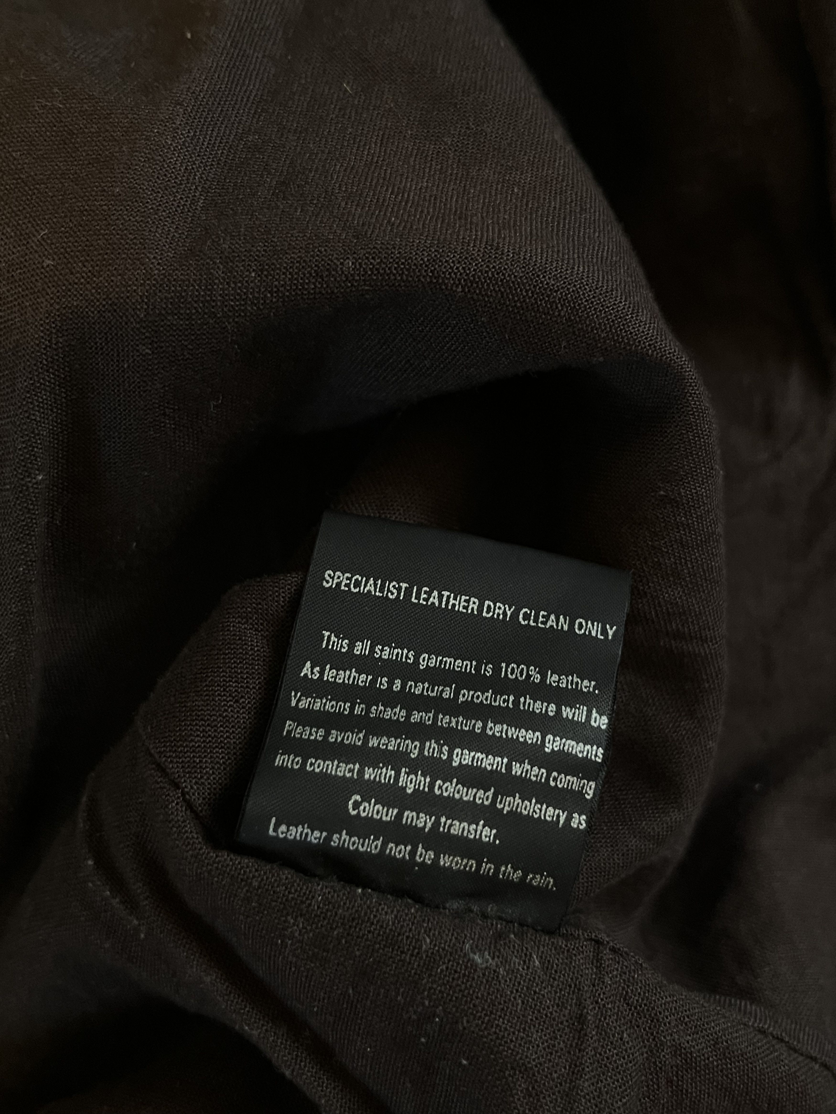 Allsaints × Vintage Vintage 07' Allsaints Perforated Leather Jacket Size US XL / EU 56 / 4 - 12 Thumbnail