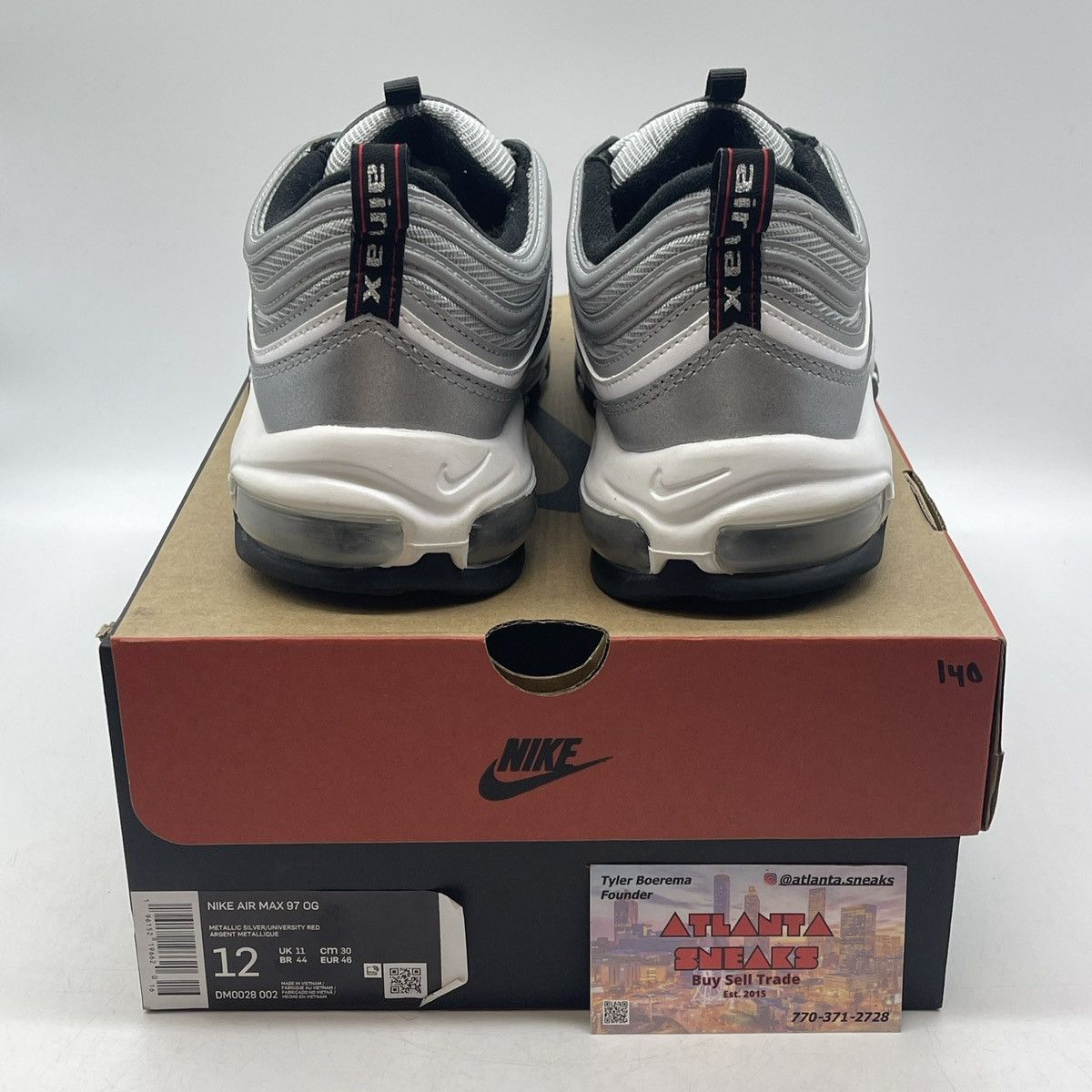 Nike Air max 97 silver bullet Size US 12 / EU 45 - 3 Thumbnail
