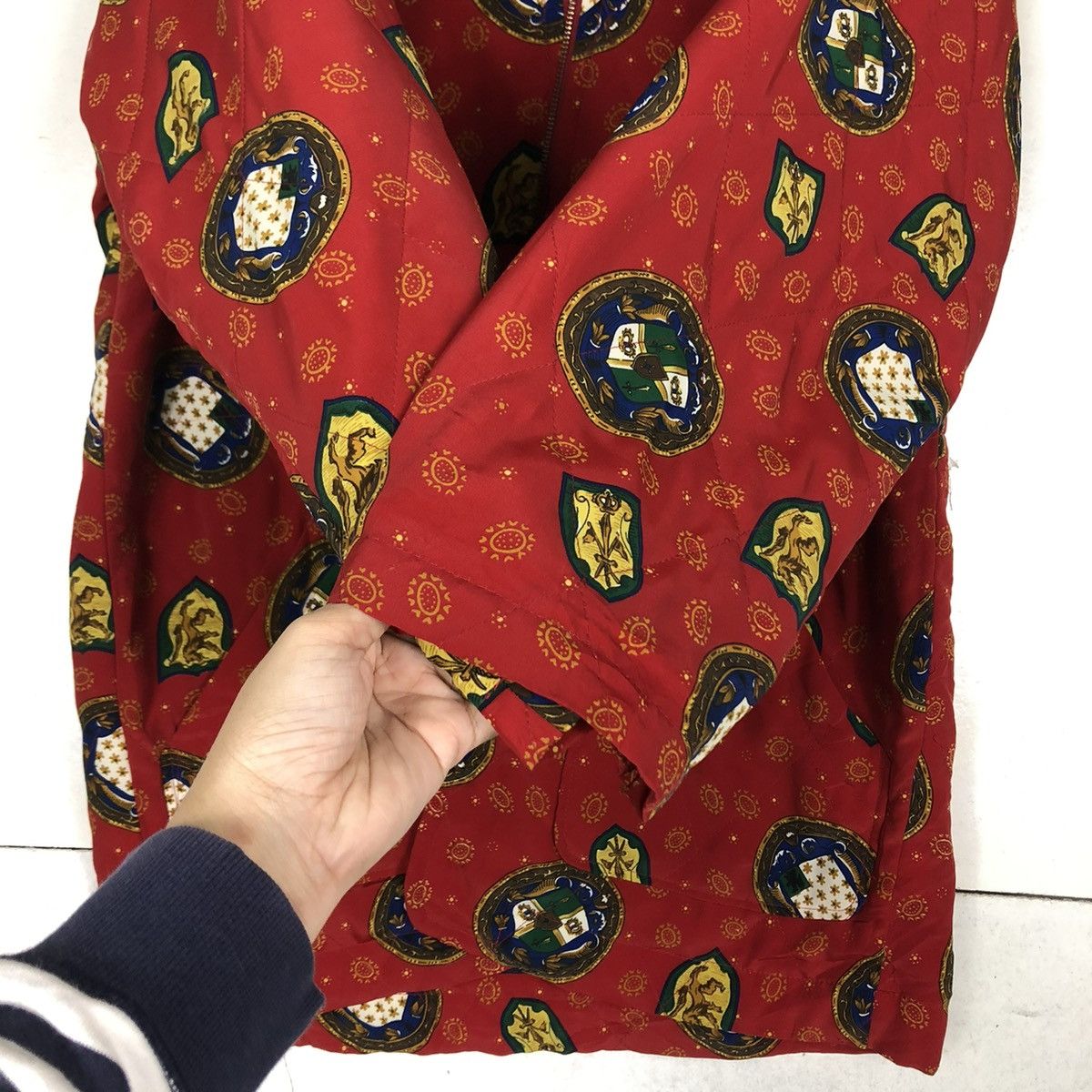 Japanese Brand 🔥VINTAGE CLASSIC JACKET FULL PRINT NOASISTER ISSEY MIYAKE Size L / US 10 / IT 46 - 17 Thumbnail
