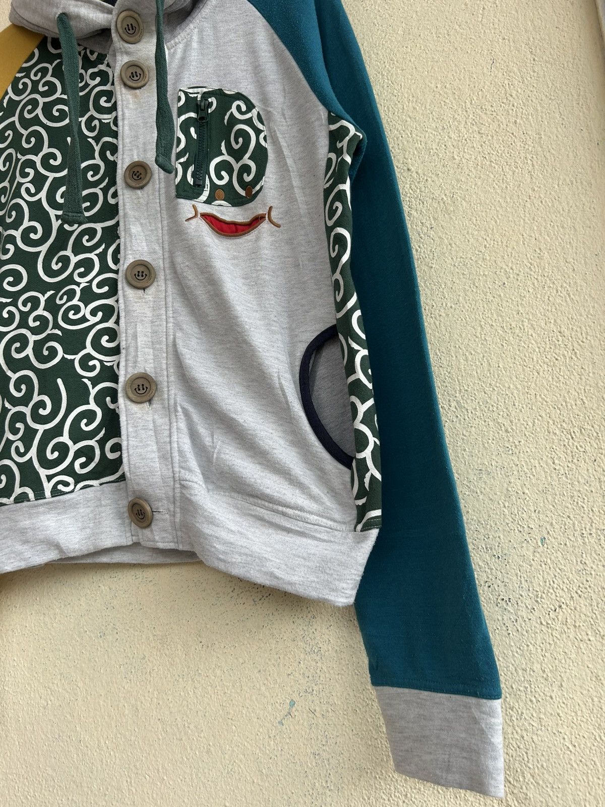 Japanese Brand UP! SMILE JAPAN COLOR BLOCK BUTTON UPS HOODIE Size US L / EU 52-54 / 3 - 3 Thumbnail