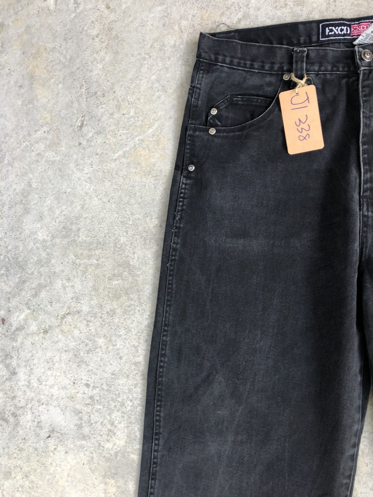 Japanese Brand Japanese Exco Baggy Jeans Embroidered Carpenter Distressed Size US 34 / EU 50 - 4 Thumbnail