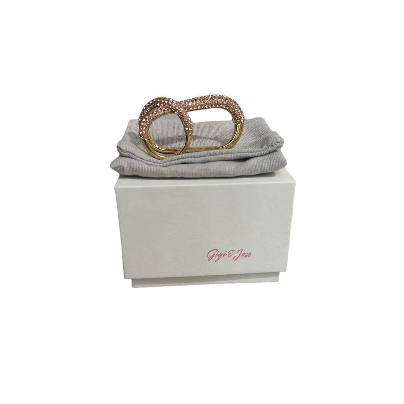 Swarovski Swarovski Atelier Tigris ring Pink, Gold-tone plated 52/6 Size ONE SIZE - 13 Thumbnail